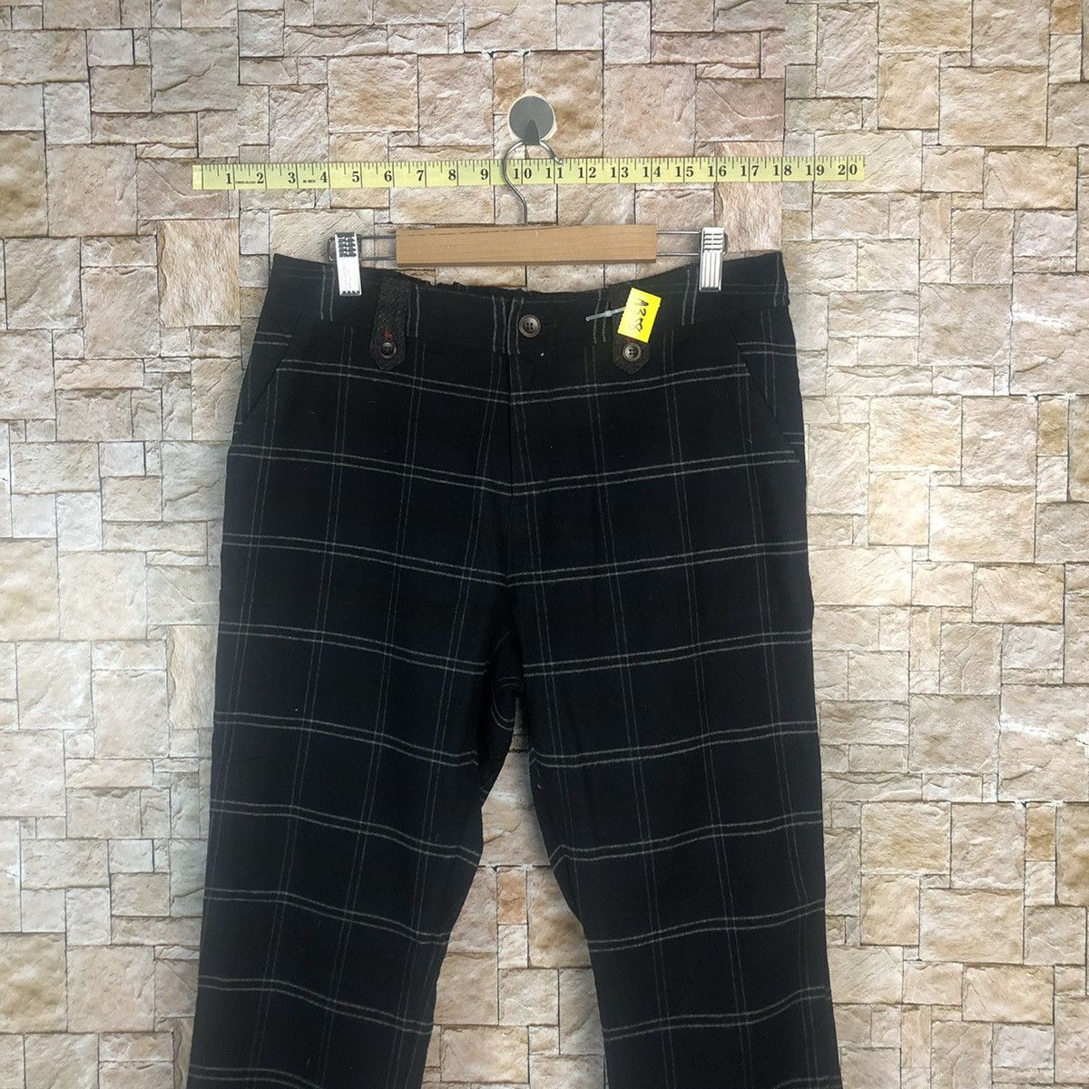 Harris Tweed Harris Tweed Dark Blue Checkred Pants #A358 Size US 30 / EU 46 - 2 Thumbnail