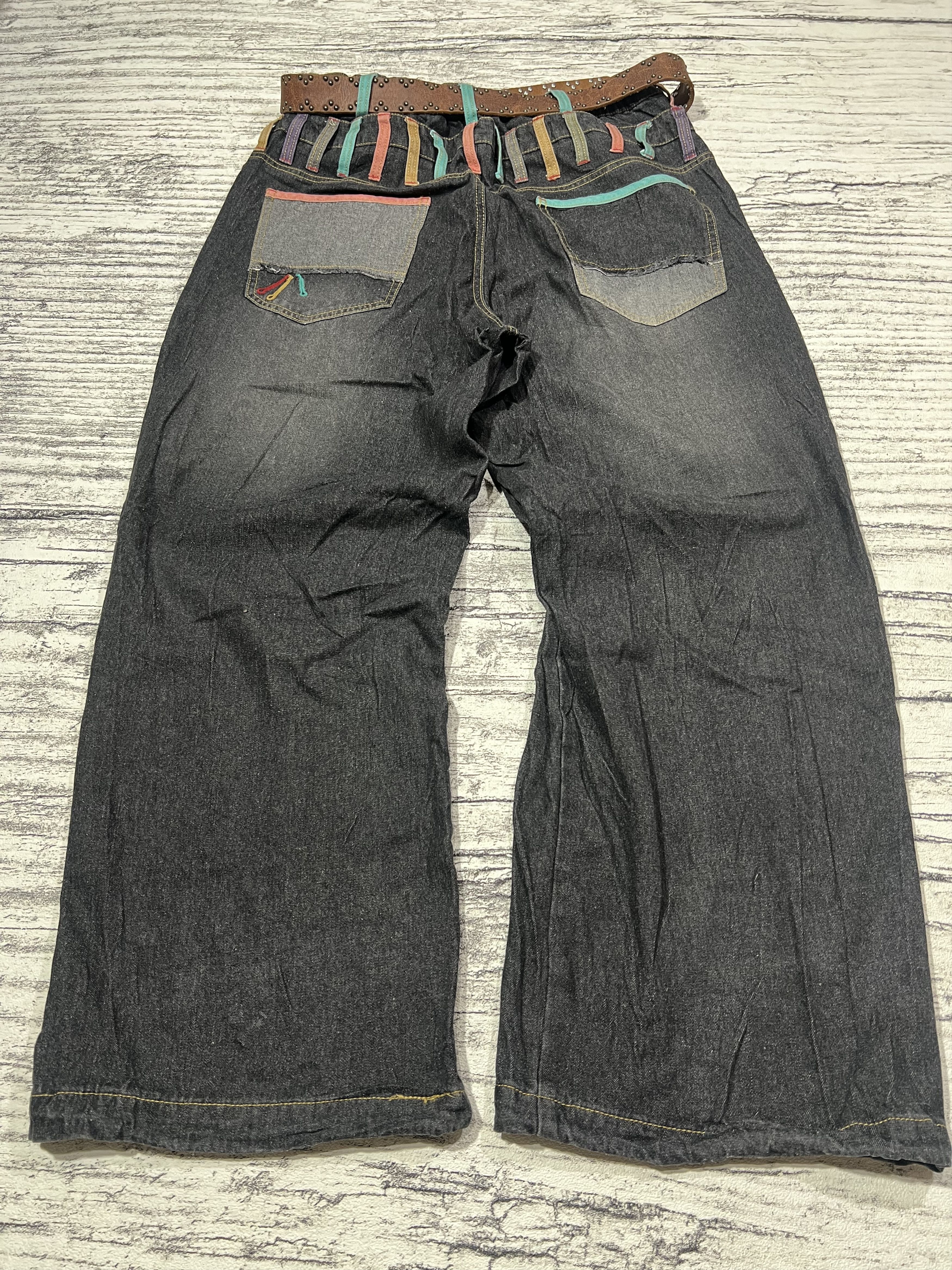 Japanese Brand 2000s Hysteric Double Waist Wide Wash Jeans y2k Lgb Ifsix Size US 30 / EU 46 - 2 Thumbnail