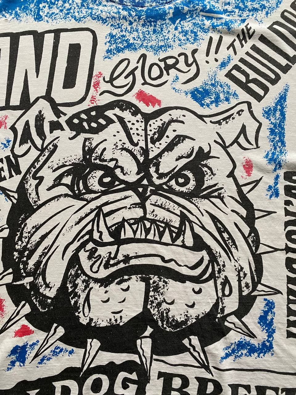 Japanese Brand × Vintage VINTAGE THE BULLDOG BREED ENGLAND SKINHEADS OVER PRINT TEE Size US L / EU 52-54 / 3 - 7 Thumbnail