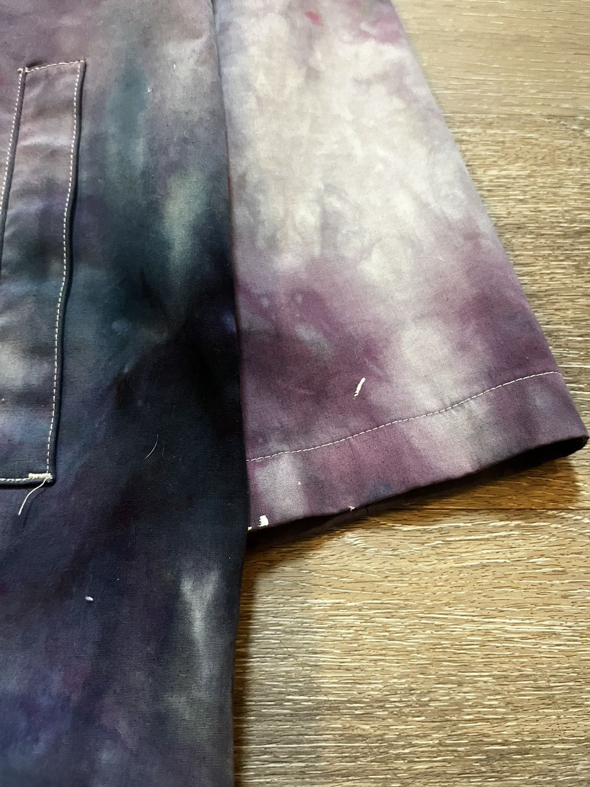 Vintage Custom Tie Dyed Smoking Heals Up-Cycled Long Coat Size L / US 10 / IT 46 - 5 Thumbnail