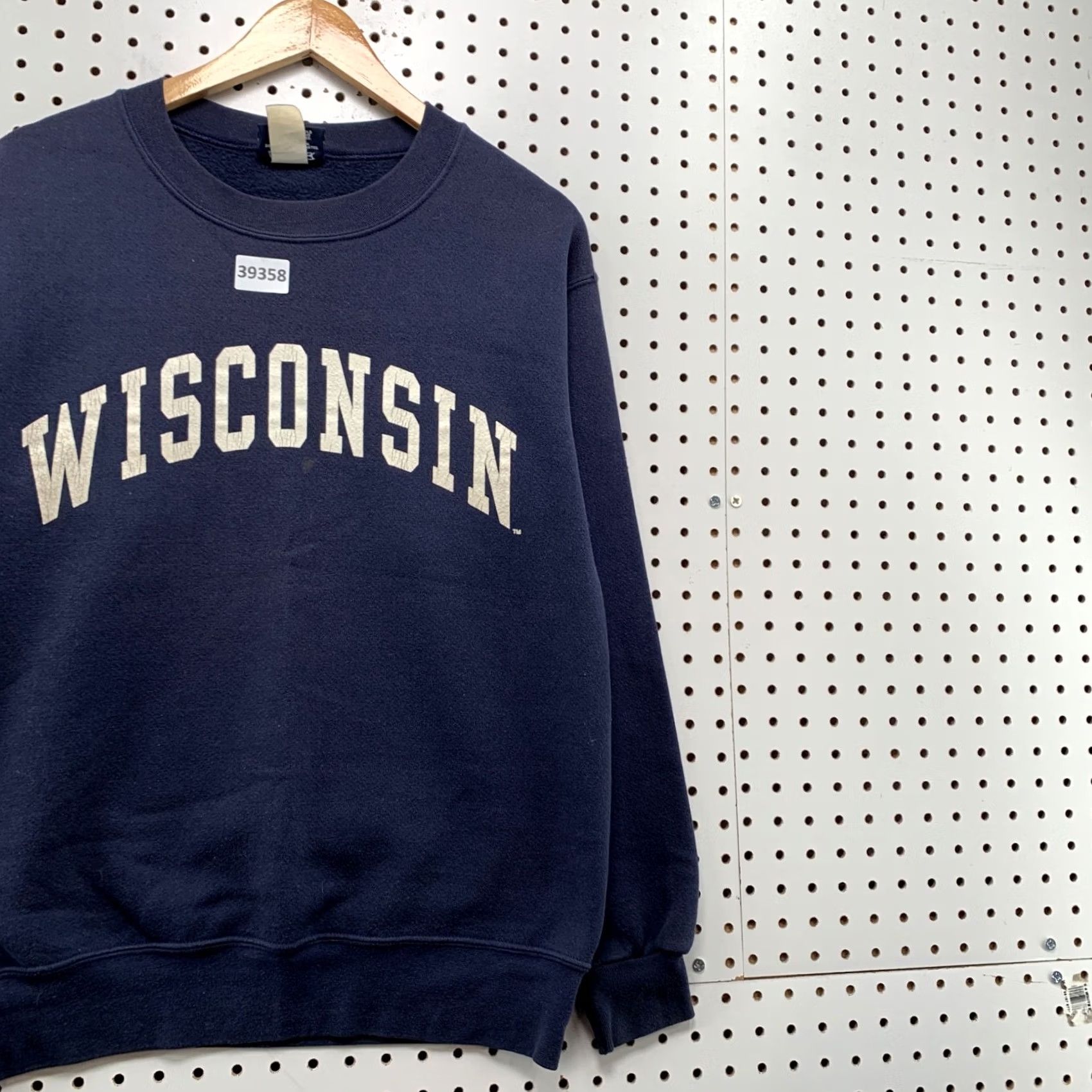 Jansport VINTAGE 90s Wisconsin Sweatshirt Men Small Blue Crewneck Pullover Made USA Size US S / EU 44-46 / 1 - 4 Thumbnail