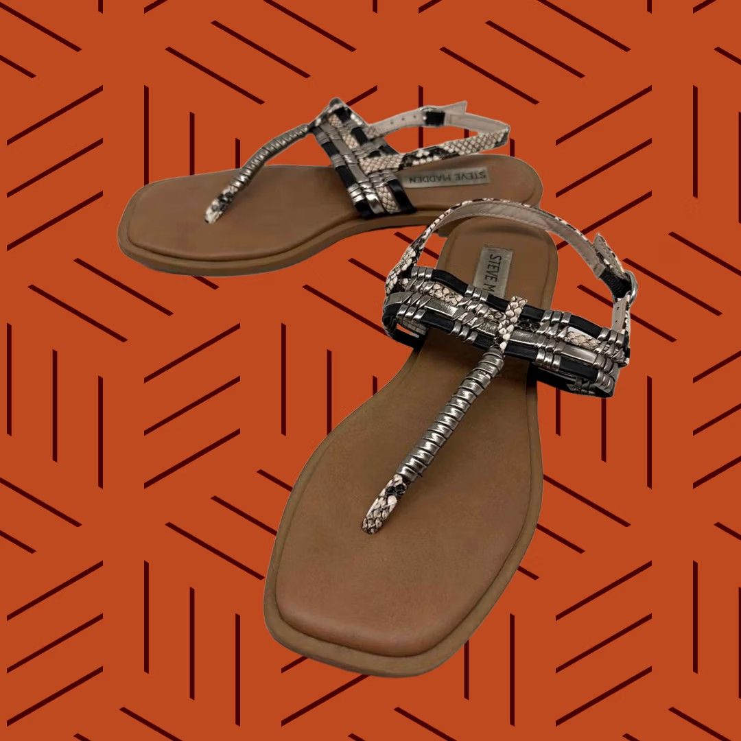 Steve Madden Steve Madden Silver Size 6 Thong Sandals Size US 6 / IT 36 - 1 Thumbnail
