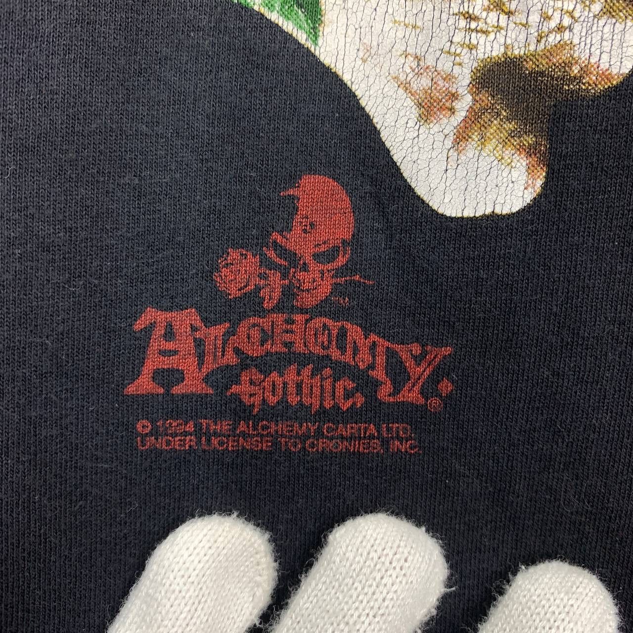 Band Tees 90s Vintage ALCHEMY GOTHIC by CRONIES T Shirt #2436/AJ Size US M / EU 48-50 / 2 - 3 Thumbnail