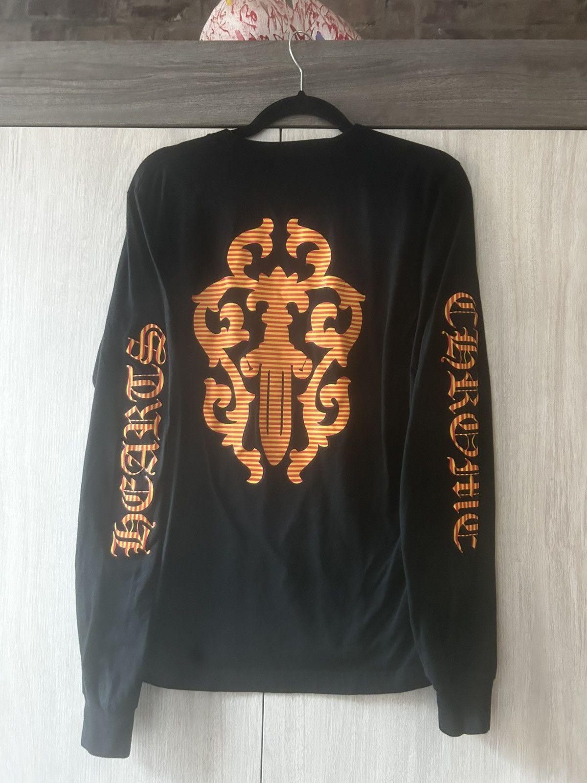 Chrome Hearts Chrome Hearts Orange Dagger Long Sleeve Size US M / EU 48-50 / 2 - 1 Thumbnail