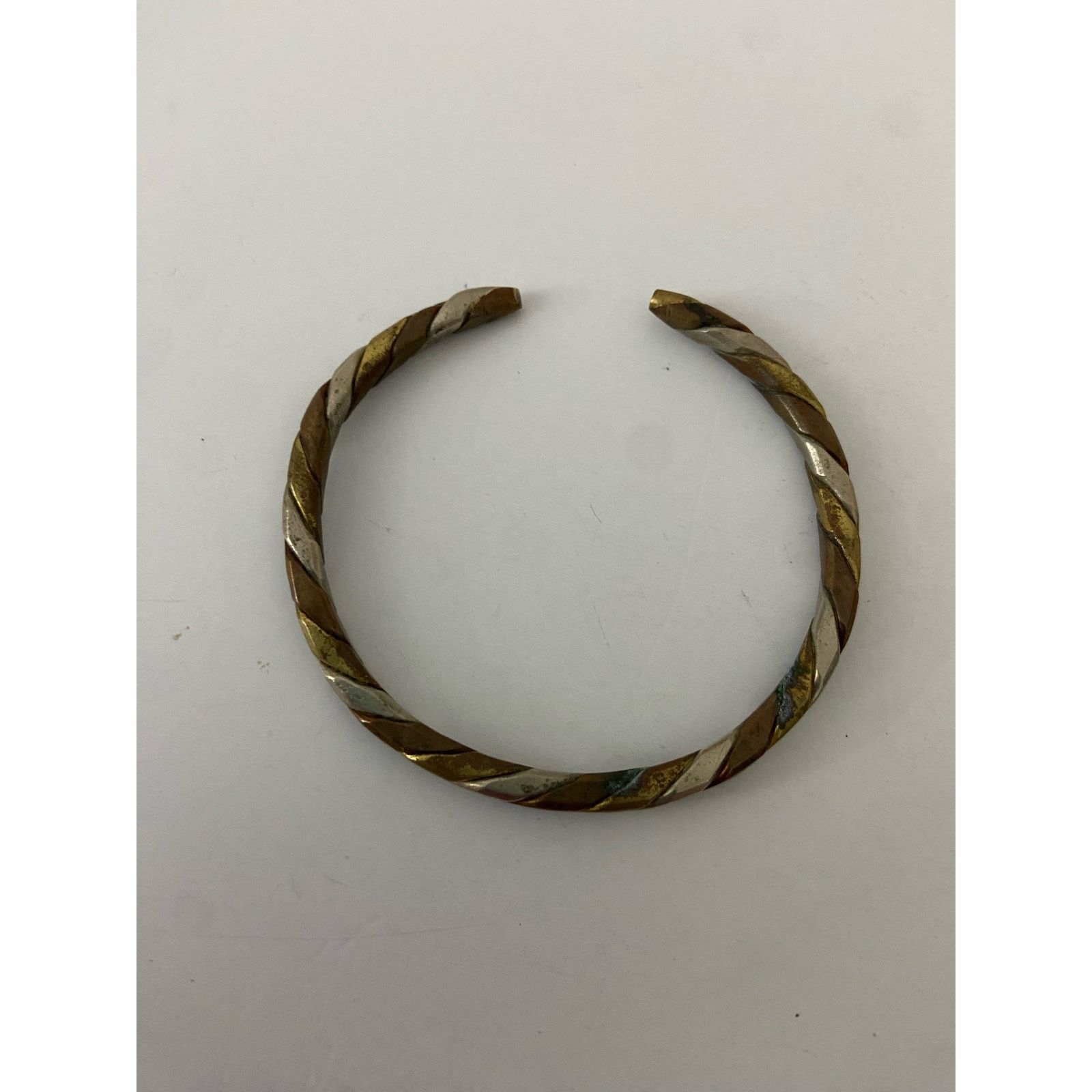 Vintage Vintage mixed tone skinny cuff bracelet Size ONE SIZE - 3 Thumbnail