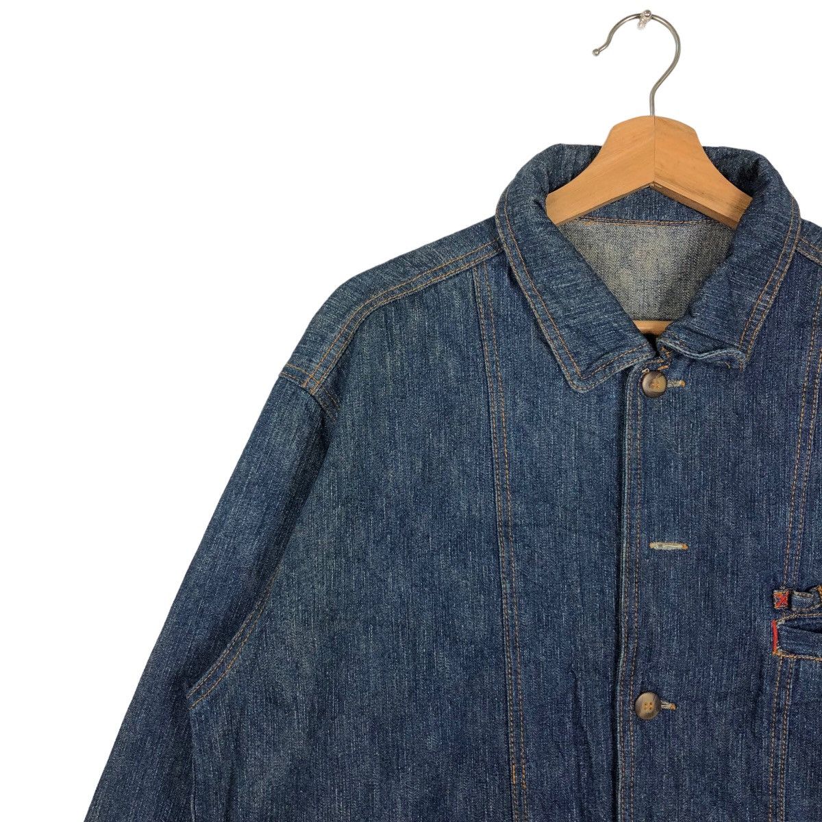 Japanese Brand 🔥90’s Denim Work Jacket Japan Made Size US M / EU 48-50 / 2 - 7 Thumbnail