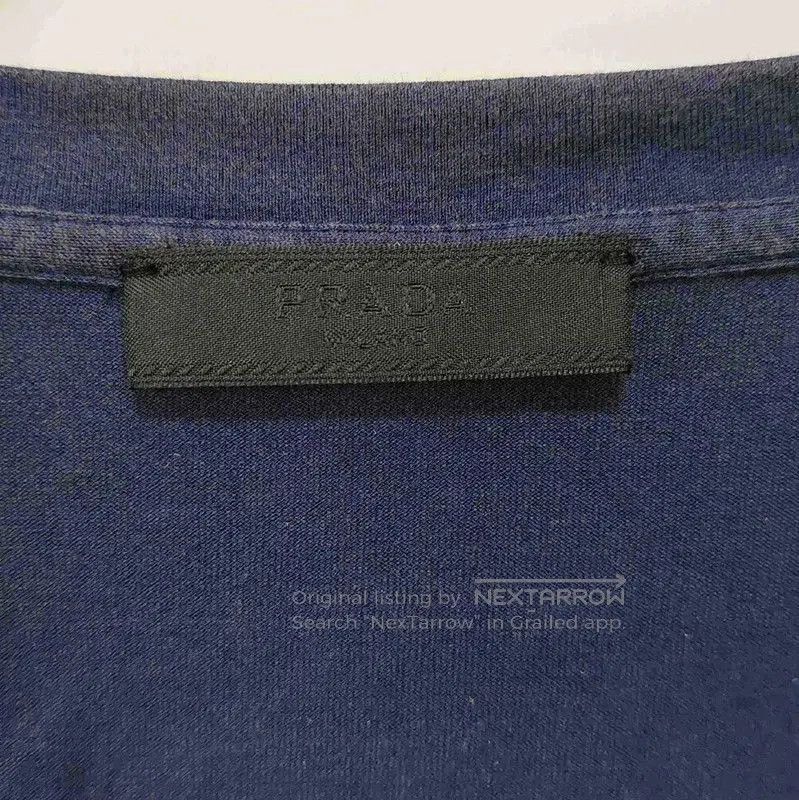 Prada Prada Navy Cotton Men's T-Shirt. Size US S / EU 44-46 / 1 - 3 Thumbnail