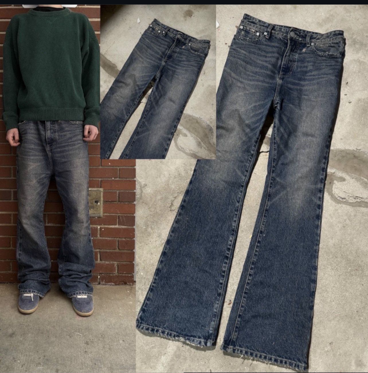 Hysteric Glamour Tundra studios flared faded denim Size US 30 / EU 46 - 5 Thumbnail