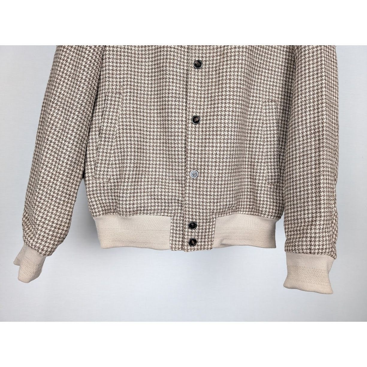 Isaia o1rshd1 CC20 Varsity Jacket in Beige/Brown Size US M / EU 48-50 / 2 - 5 Thumbnail