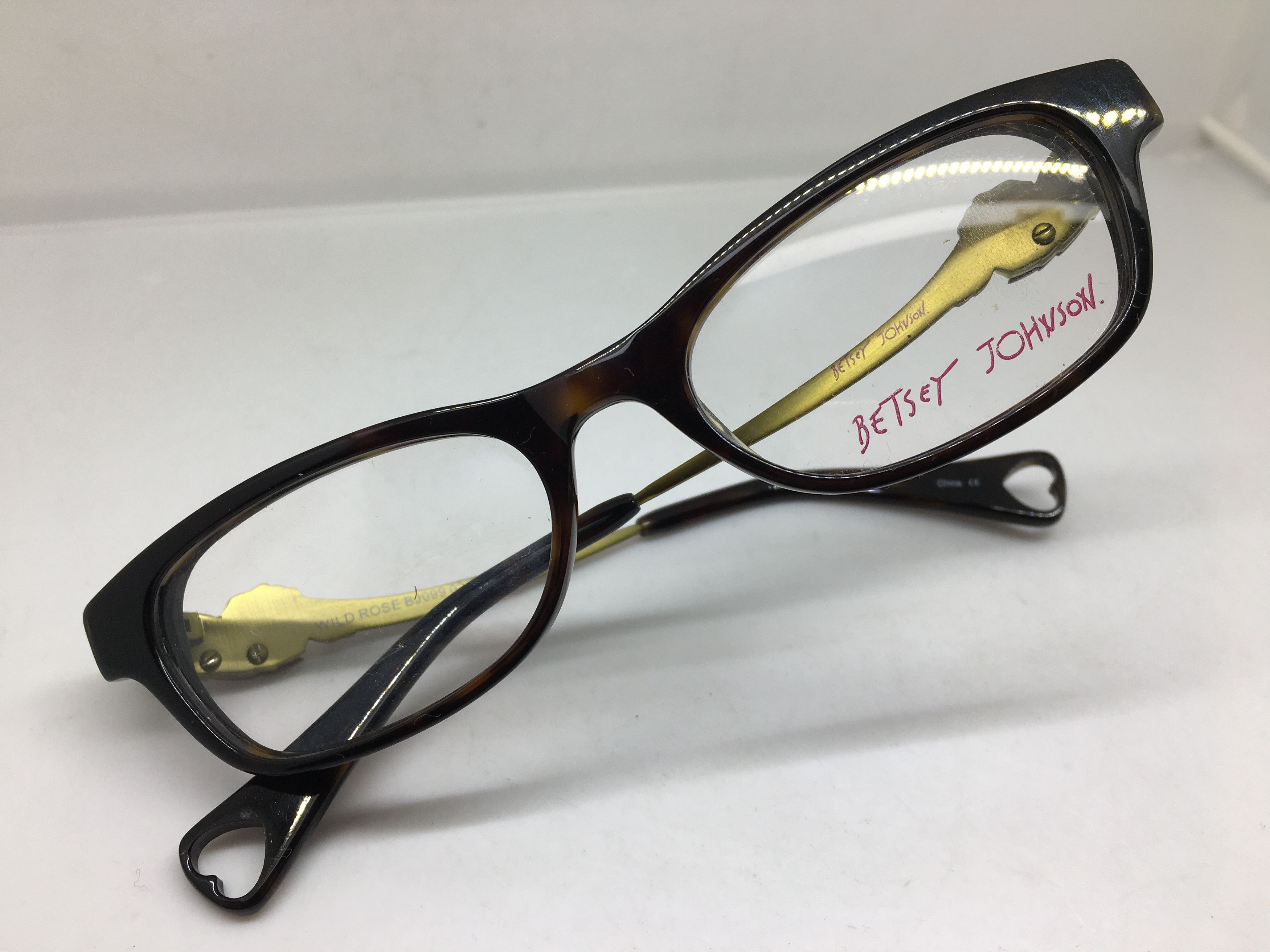 Betsey Johnson Betsey Johnson Tortoise Cat Eye Eyeglasses Frame Diva Size ONE SIZE - 9 Thumbnail