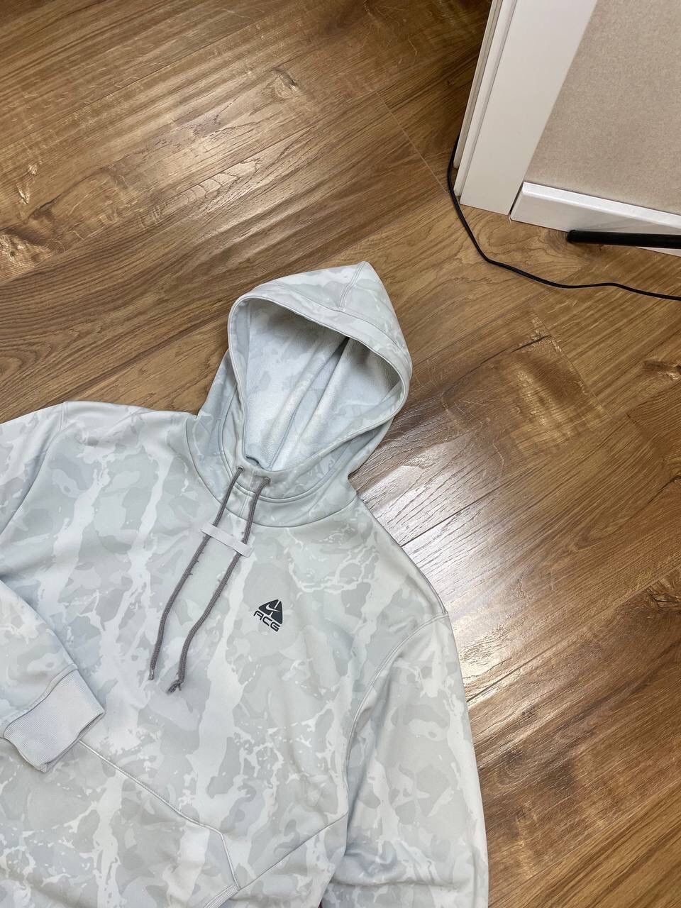 Nike ACG × Vintage Vintage Nike ACG Y2K Style Camo Grey Ninja Balaclava Hoodie Size US L / EU 52-54 / 3 - 4 Thumbnail