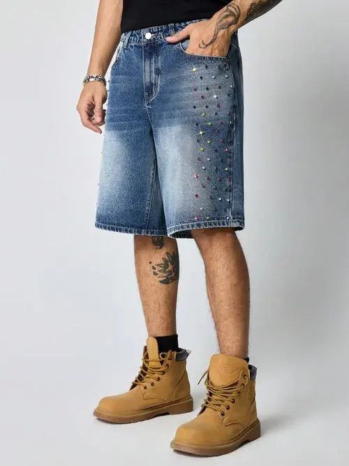 VIBE Denim jeans shorts DRIP Trap Size US 34 / EU 50 - 2 Thumbnail