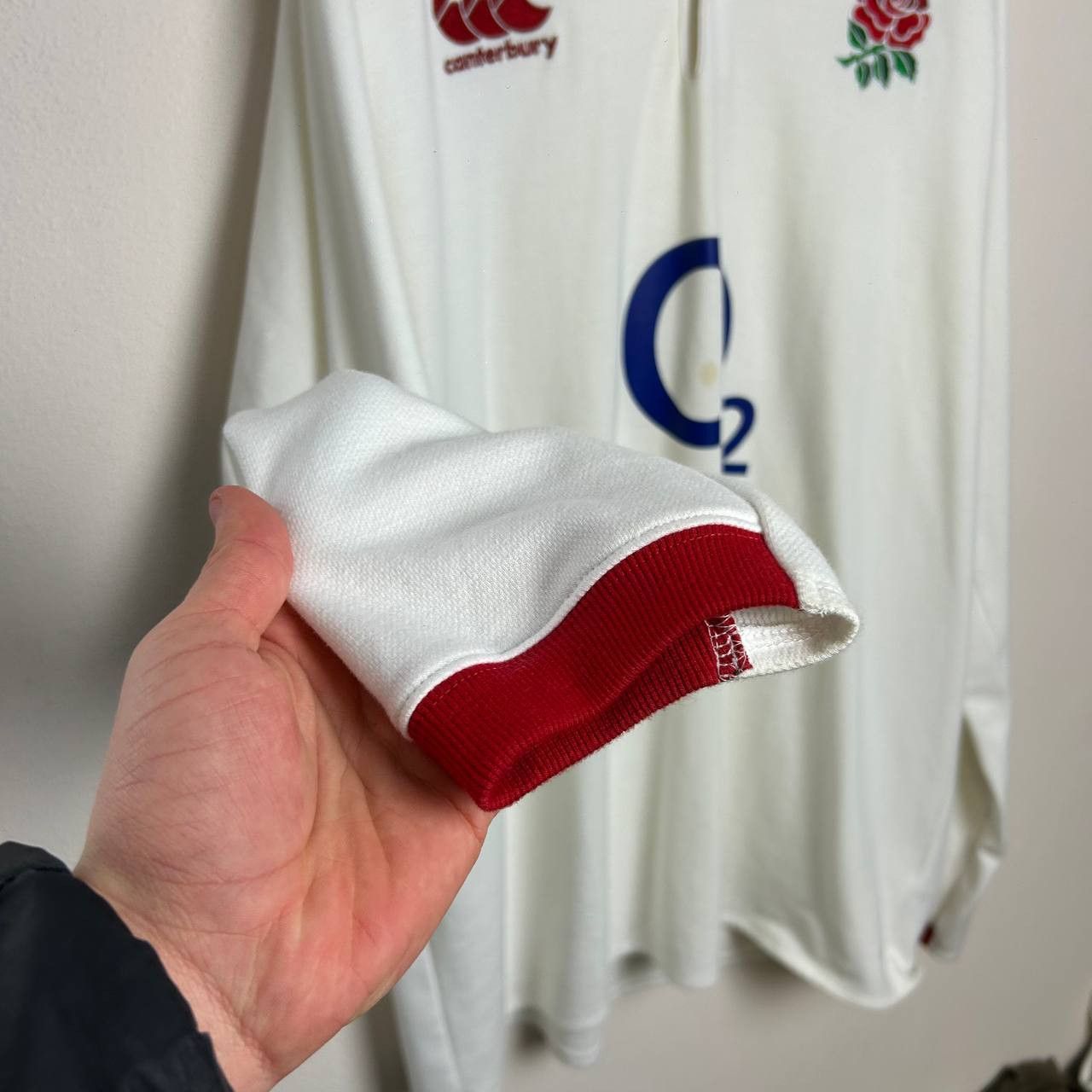 Canterbury of New Zealand Vintage Canterbury England Small logo 2000s rugby longsleeve Size US XXL / EU 58 / 5 - 7 Thumbnail