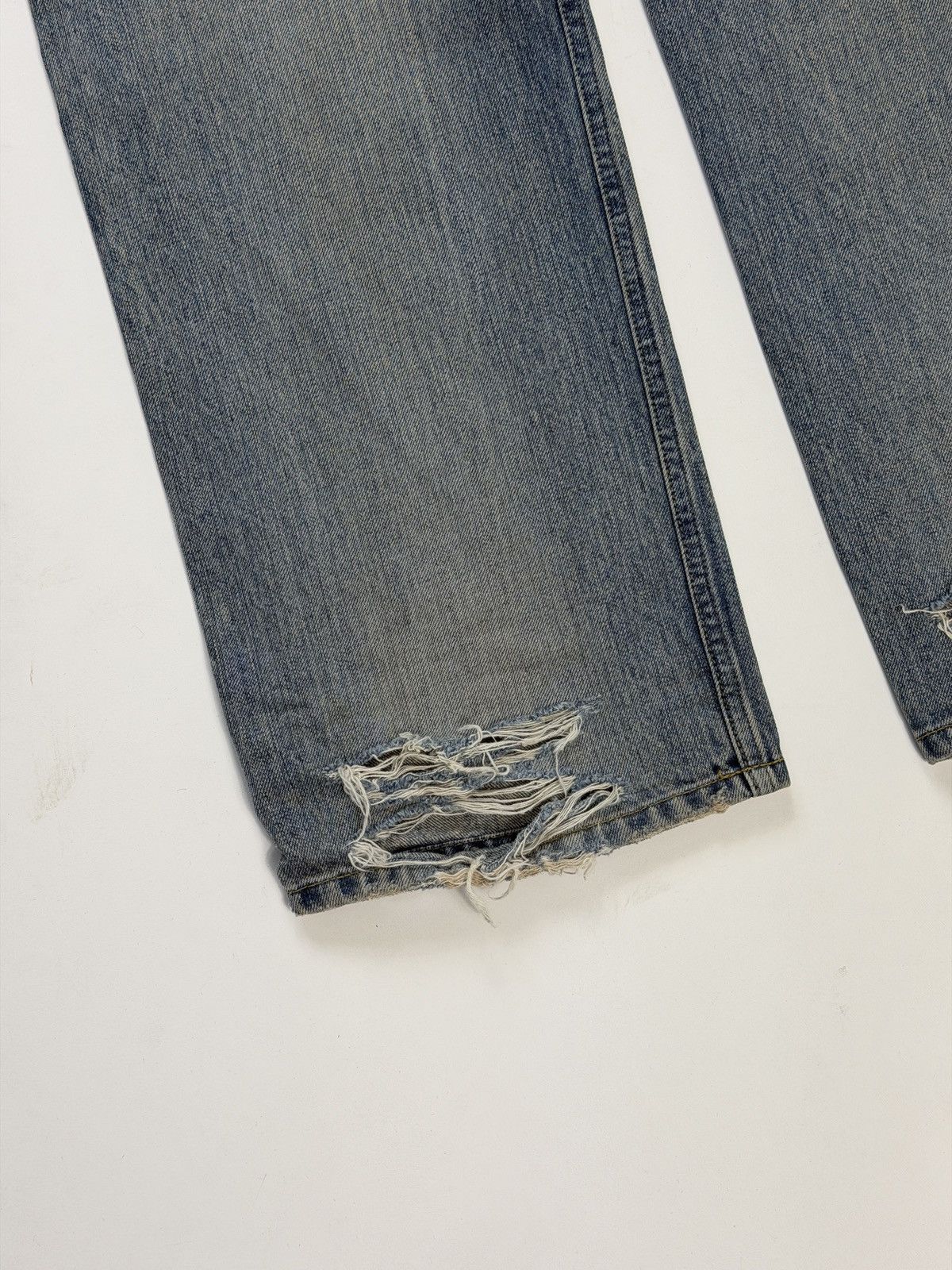 Balenciaga Balenciaga Integrated Belt Washed Blue Denim Pants Size US 28 / EU 44 - 4 Thumbnail