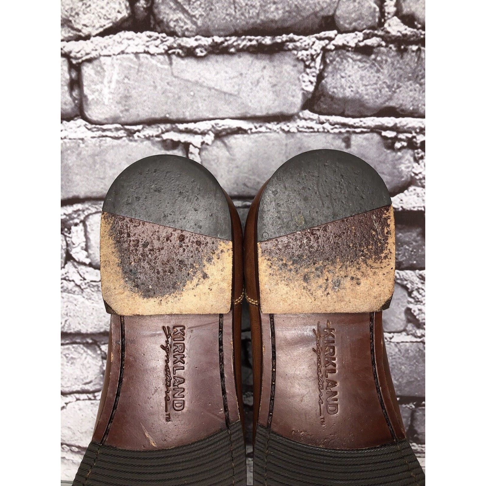 Kirkland Signature Kirkland Signature Brown Leather Penny Loafers Moc Toe Slip Size US 10 / EU 43 - 7 Thumbnail