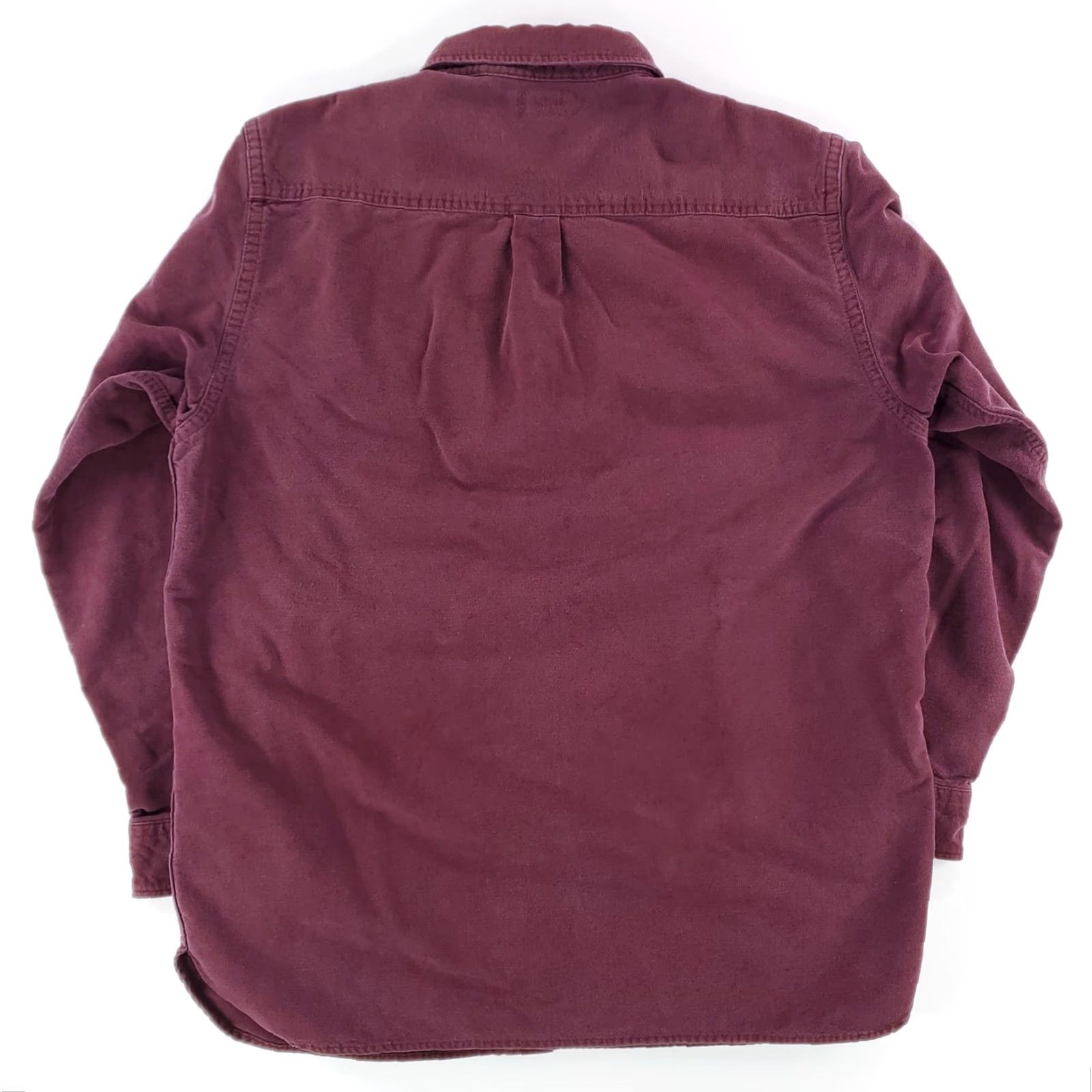 Vintage LL Bean Chamois Traditional Fit Button Down Shirt Burgundy Maroon Mens L Red Long Sleeve Shirt Mens L Size US L / EU 52-54 / 3 - 4 Thumbnail