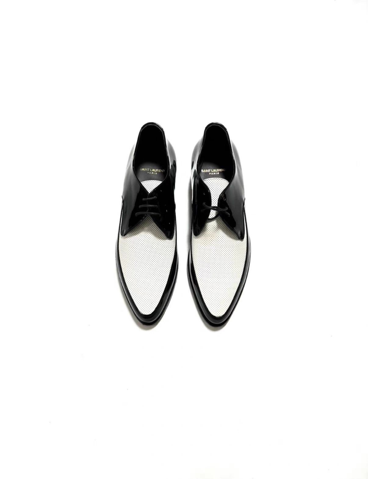 Saint Laurent Paris Saint Laurent Color-block Leather Shoes Ｑ23 Size US 7 / EU 40 - 1 Thumbnail