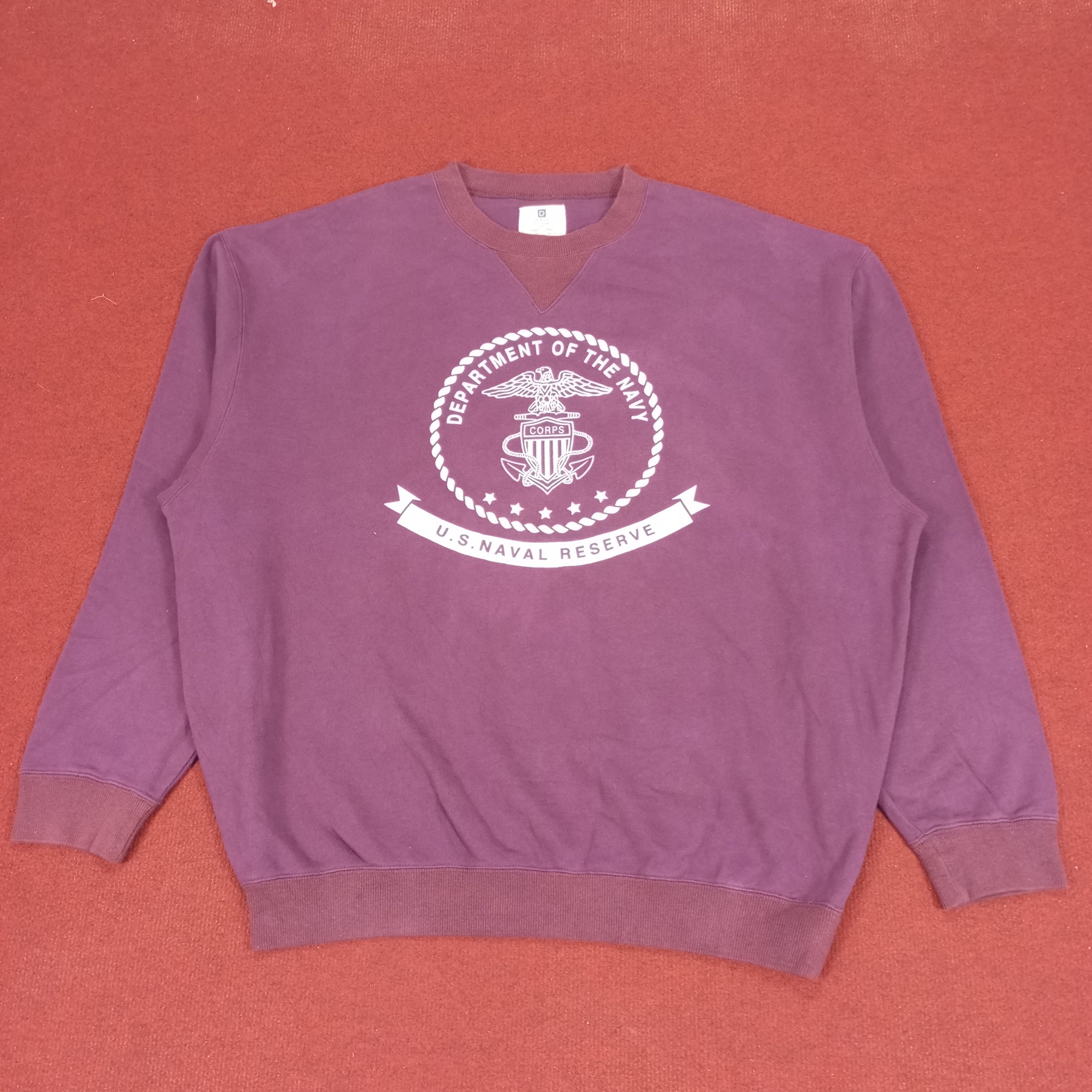 Vintage Department Of The Navy Sweatshirt Size US XXL / EU 58 / 5 - 1 Thumbnail
