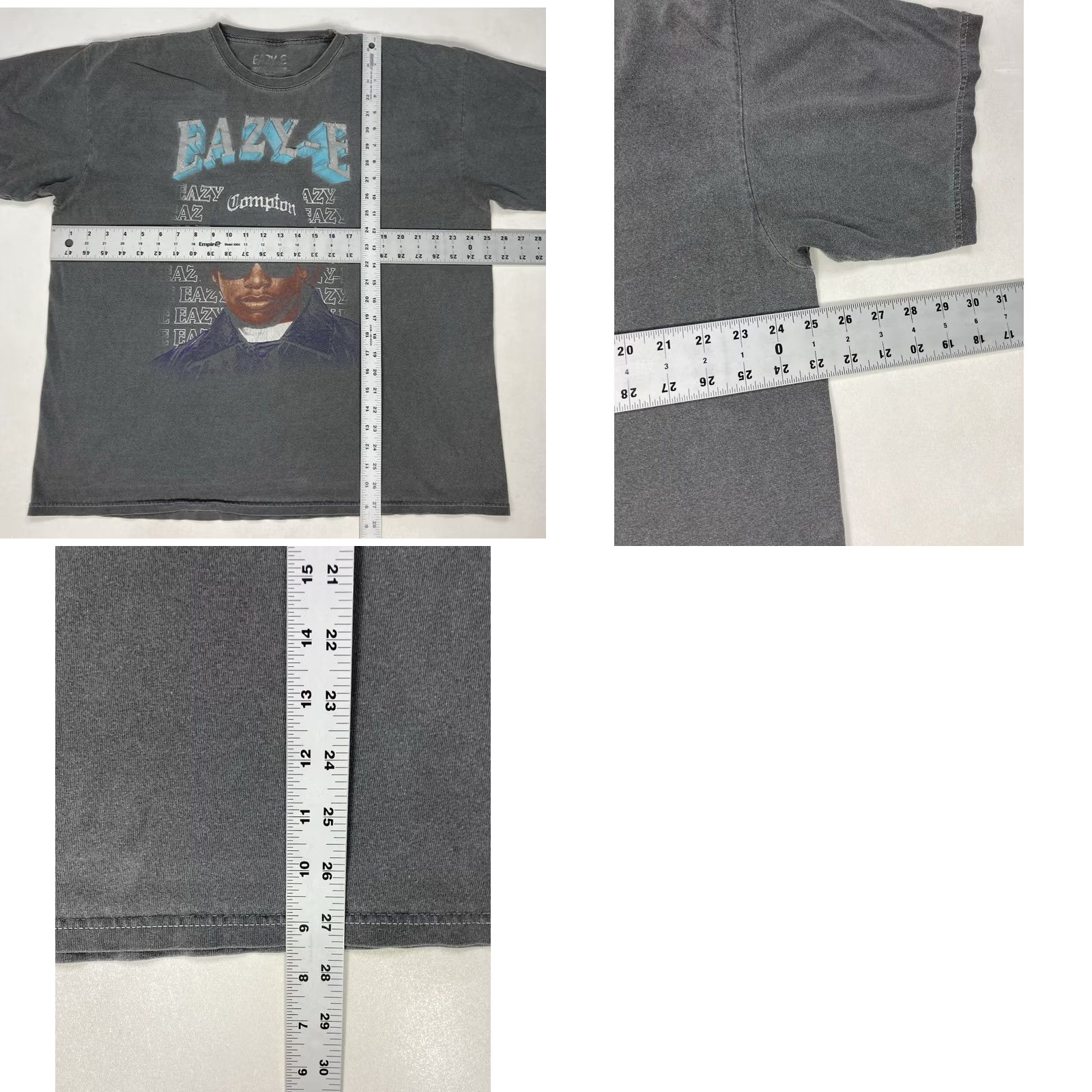 Vintage VINTAGE Eazy-E Graphic T-shirt Men XL Oversized Gray Short Sleeve Music Size US L / EU 52-54 / 3 - 8 Thumbnail