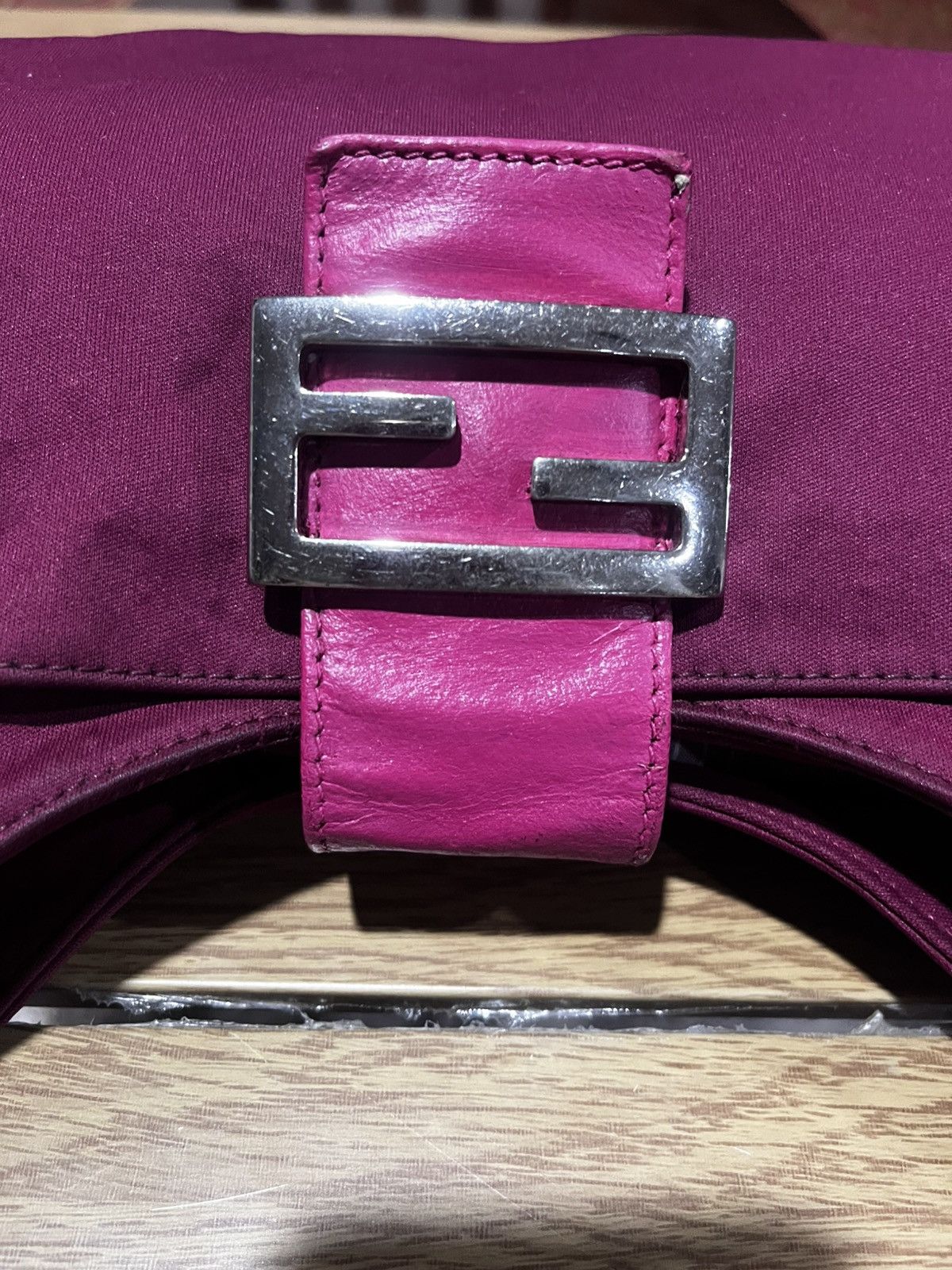 Fendi Authentic FENDI Mamma Baguette Shoulder Bag Red Maroon Size ONE SIZE - 6 Thumbnail