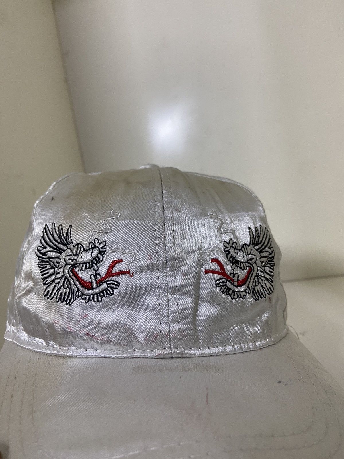 Japanese Brand × Vintage Vintage Sukajan hat with twin dragon image Size ONE SIZE - 2 Thumbnail