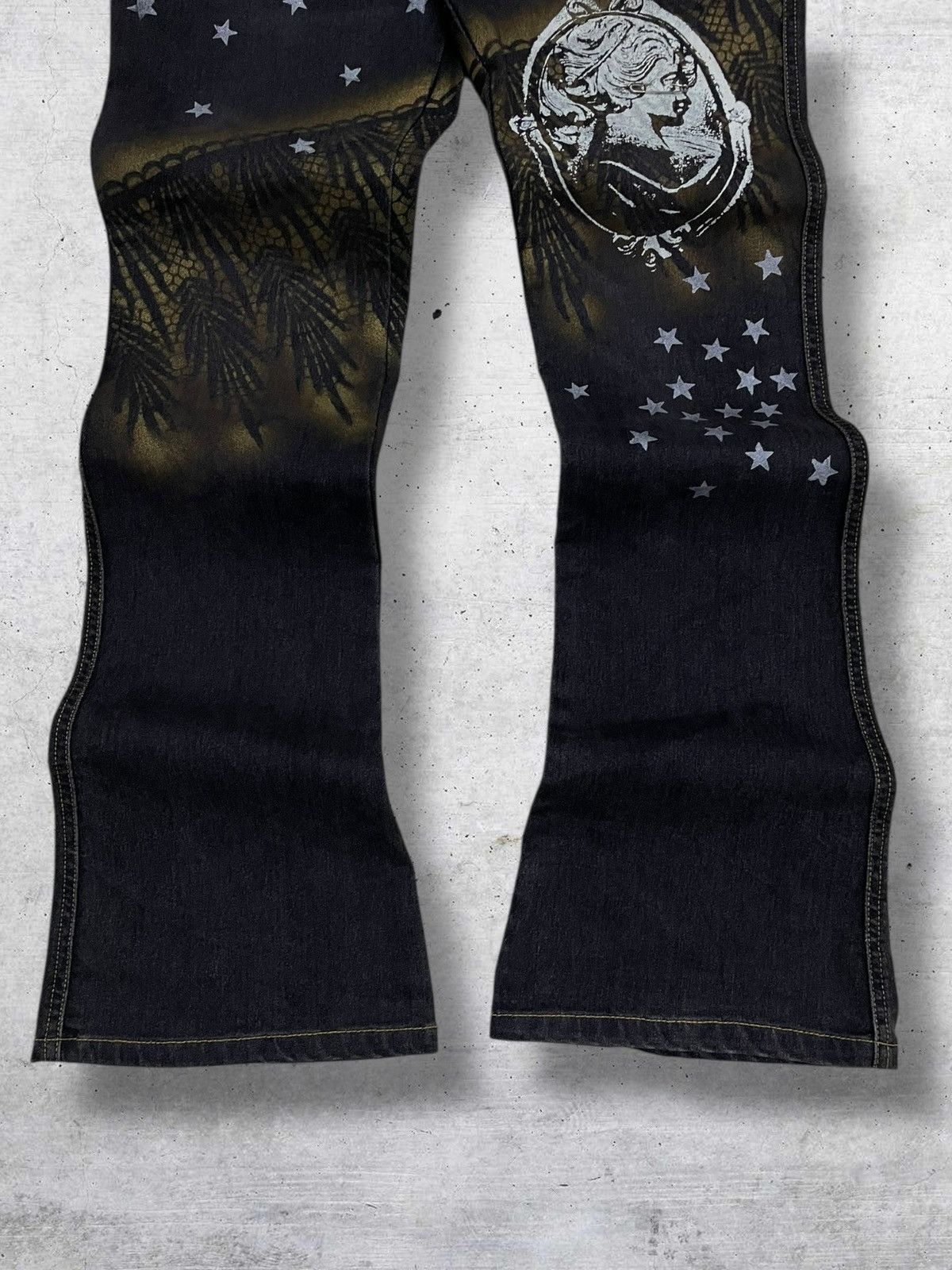 Hysteric Glamour VINTAGE 1990S JAPAN DESIGNER LAURA PUNK ART-INSPIRED DENIM Size US 28 / EU 44 - 3 Thumbnail