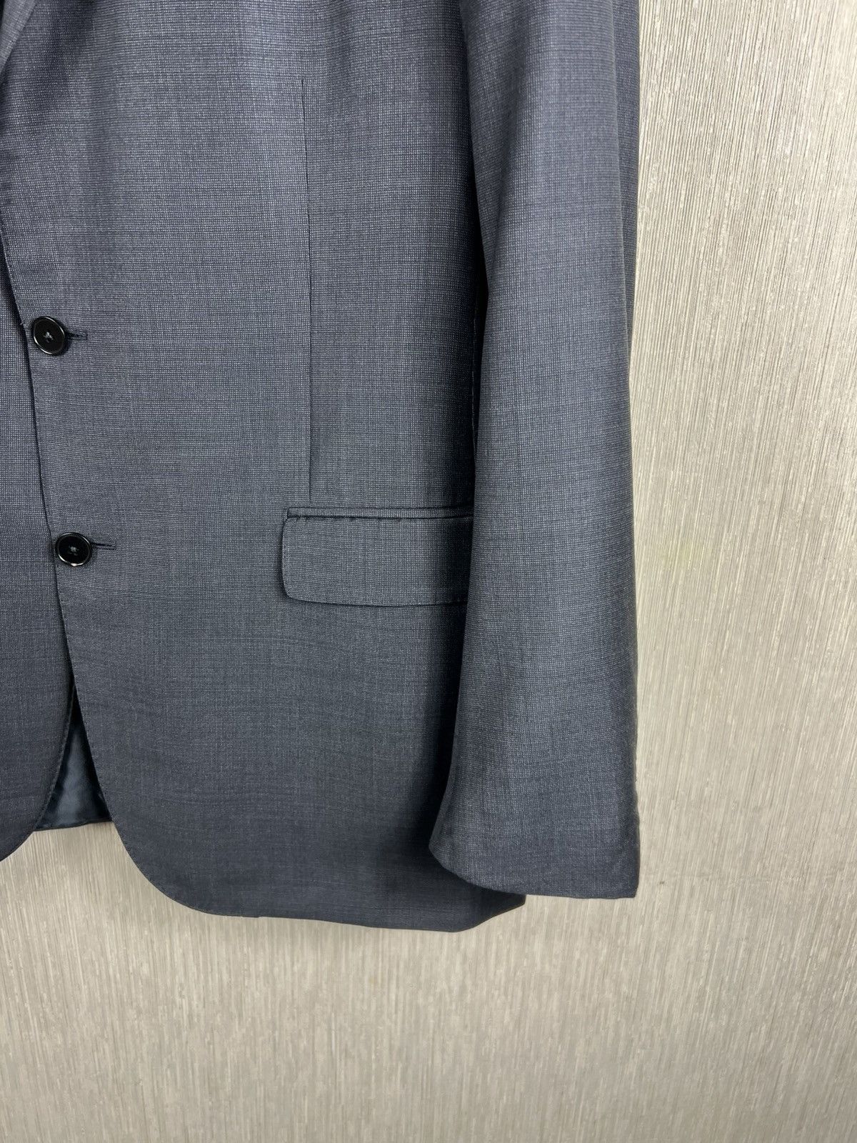 Ermenegildo Zegna Ermenegildo Zegna trofeo wool suit blazer jacket dark grey Size 44R - 6 Thumbnail