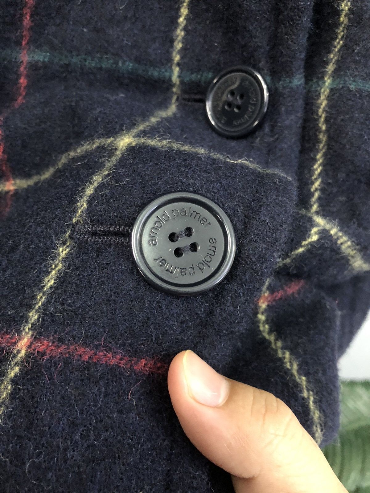 Japanese Brand Arnold Palmer Japan Wool Check Peacoat Women’s 90s Size S / US 4 / IT 40 - 7 Thumbnail