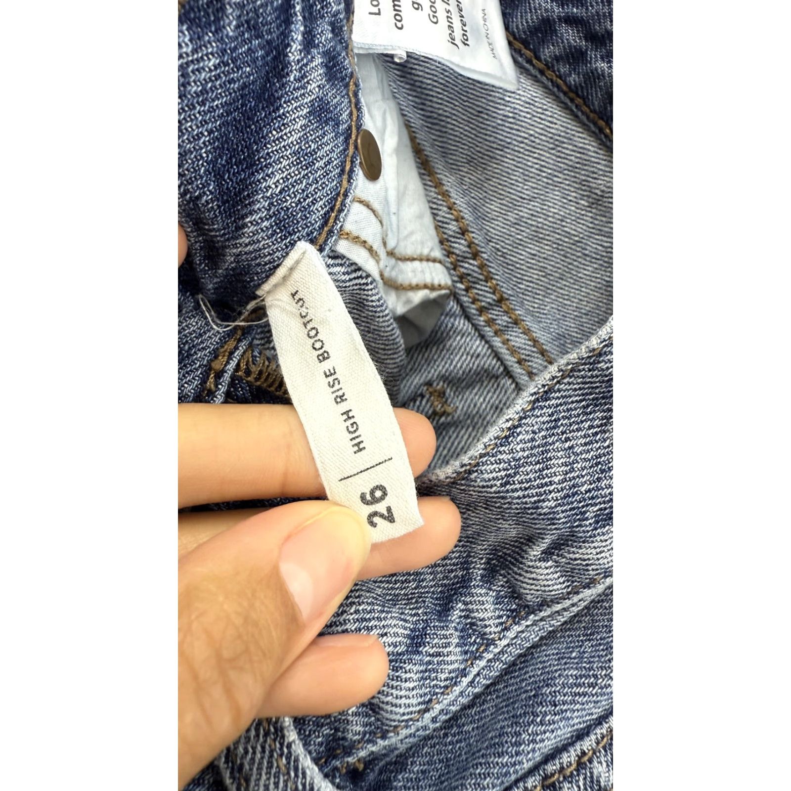 Pacsun Pacsun Jeans Womens 26 Blue High Rise Bootcut Distressed Ripped Denim Flare Size 26" / US 2 / IT 38 - 5 Thumbnail