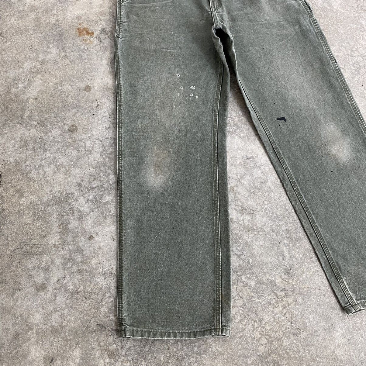 Carhartt Vintage Carhartt Faded Moss Green Carpenter Work Pants Size US 34 / EU 50 - 7 Thumbnail