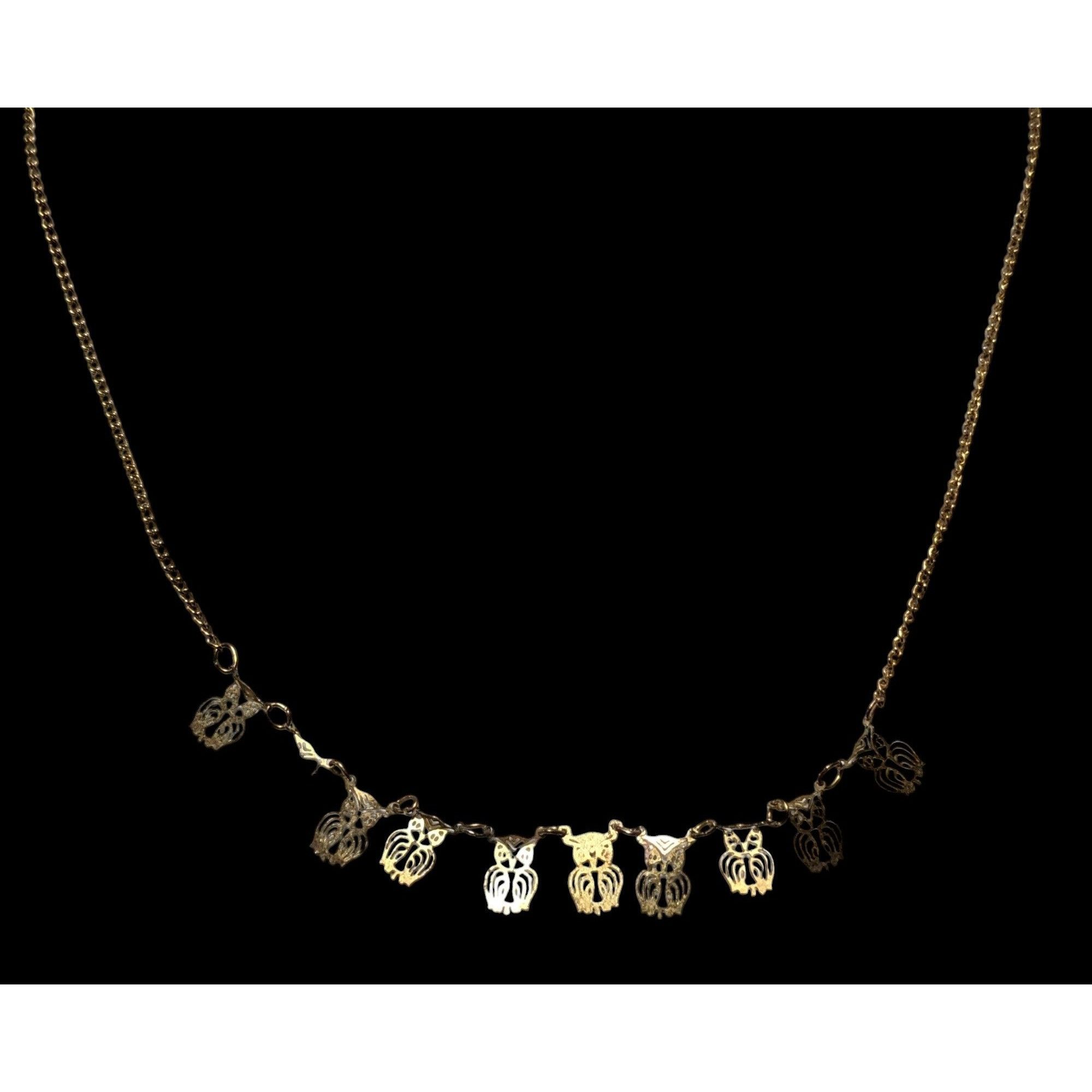 Other Minimalist Gold Tone Owl Charm Necklace Size ONE SIZE - 2 Thumbnail