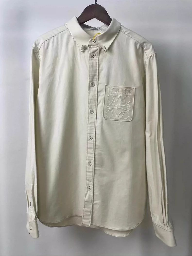 Loewe Loewe Pocket Shirt Jacket in Beige Color Size US M / EU 48-50 / 2 - 1 Thumbnail