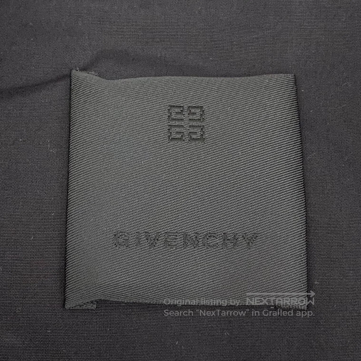 Giorgio Armani Giorgio Armani Black Logo Letter Printed Cotton Lapel Long Size XS / US 0-2 / IT 36-38 - 6 Thumbnail