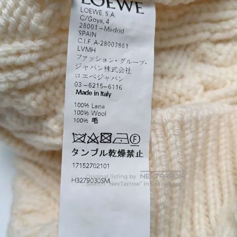 Loewe Loewe Off-white chunky knit sweater Size S / US 4 / IT 40 - 6 Thumbnail