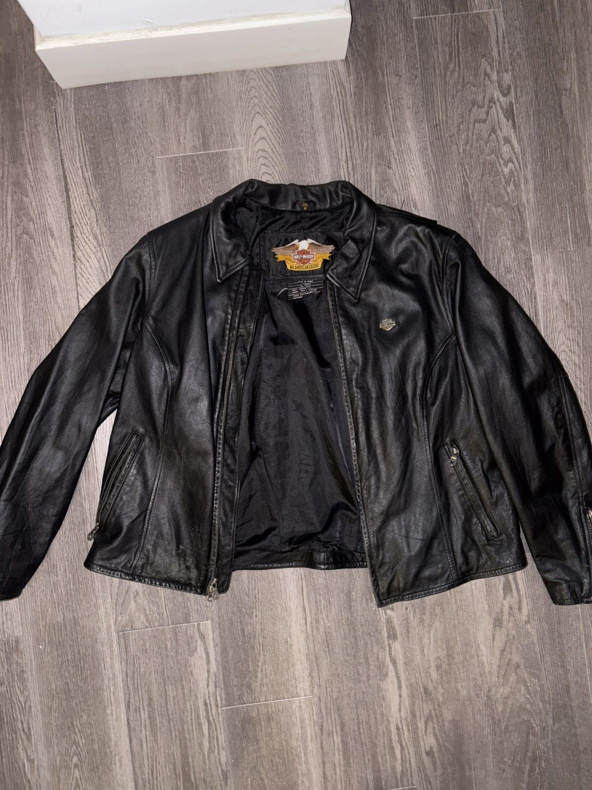 Harley Davidson VINTAGE HARLEY DAVIDSON LEATHER JACKET Size US L / EU 52-54 / 3 - 2 Thumbnail