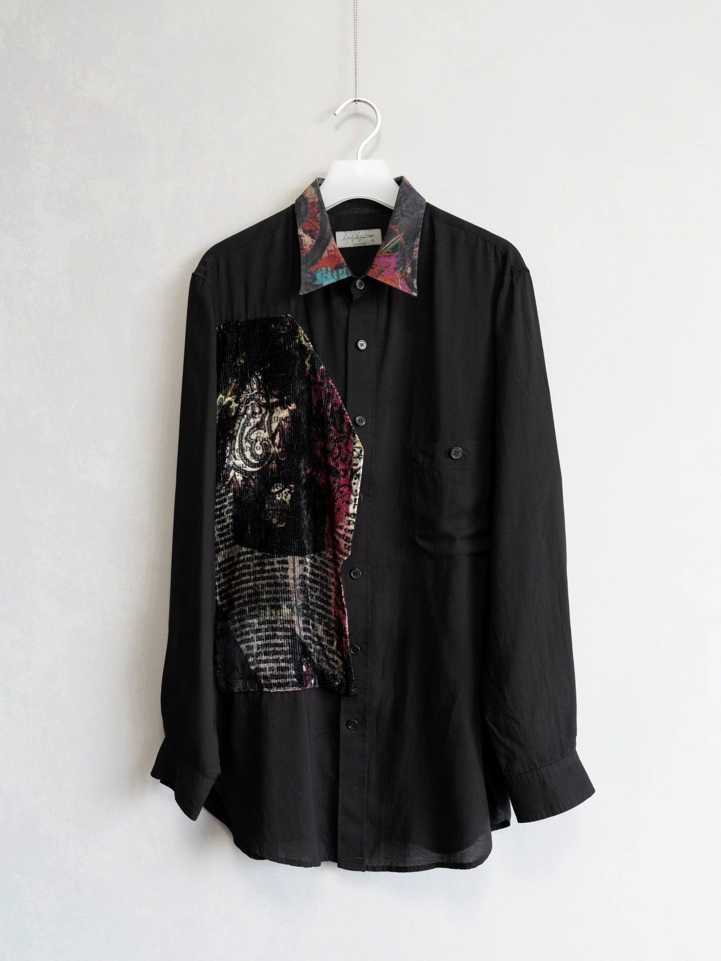 Yohji Yamamoto Yohji Yamamoto 23SS Velvet Pattern Patchwork Shirt Size US M / EU 48-50 / 2 - 1 Thumbnail