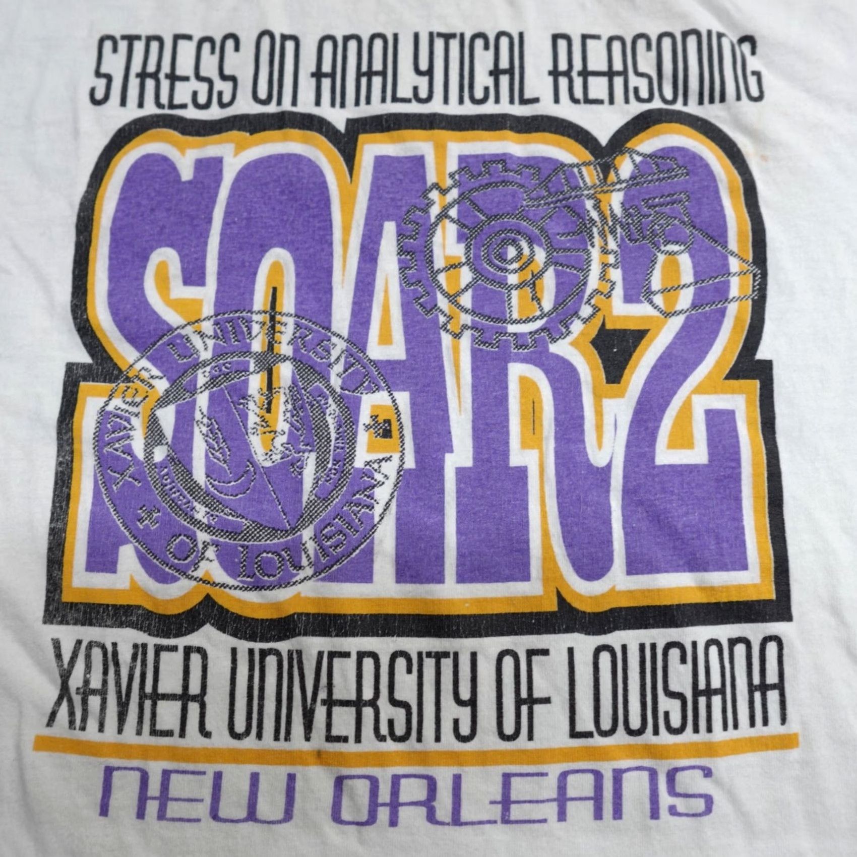 Vintage VINTAGE Xavier University Shirt XL White American Vintage Cotton Crew Neck Short Sleeve USA Made Mens Graphic Print SOAR2 Size US XL / EU 56 / 4 - 4 Thumbnail