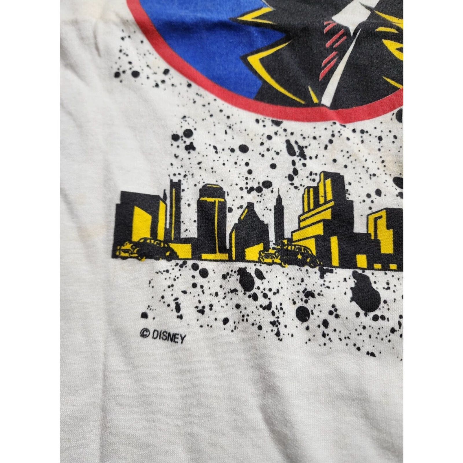 Vintage VINTAGE Screen Stars T-Shirt Disney Dick Tracy 80s Beige XL Men Short Sleeve Crew Neck Vintage 1980s Mens Tee Graphic Print Distressed Thrashed Size US XL / EU 56 / 4 - 6 Thumbnail