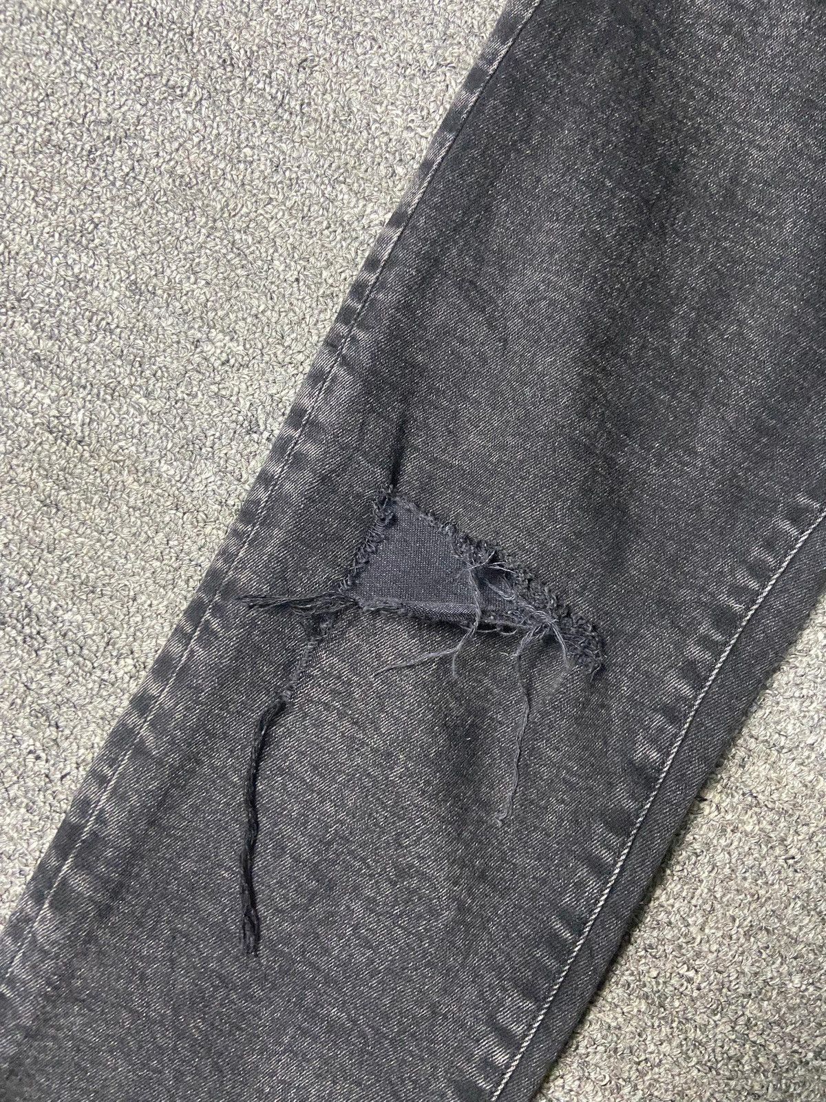 Japanese Brand &Denim Acid Black Distressed Skinny Jeans (165) Size US 30 / EU 46 - 9 Thumbnail
