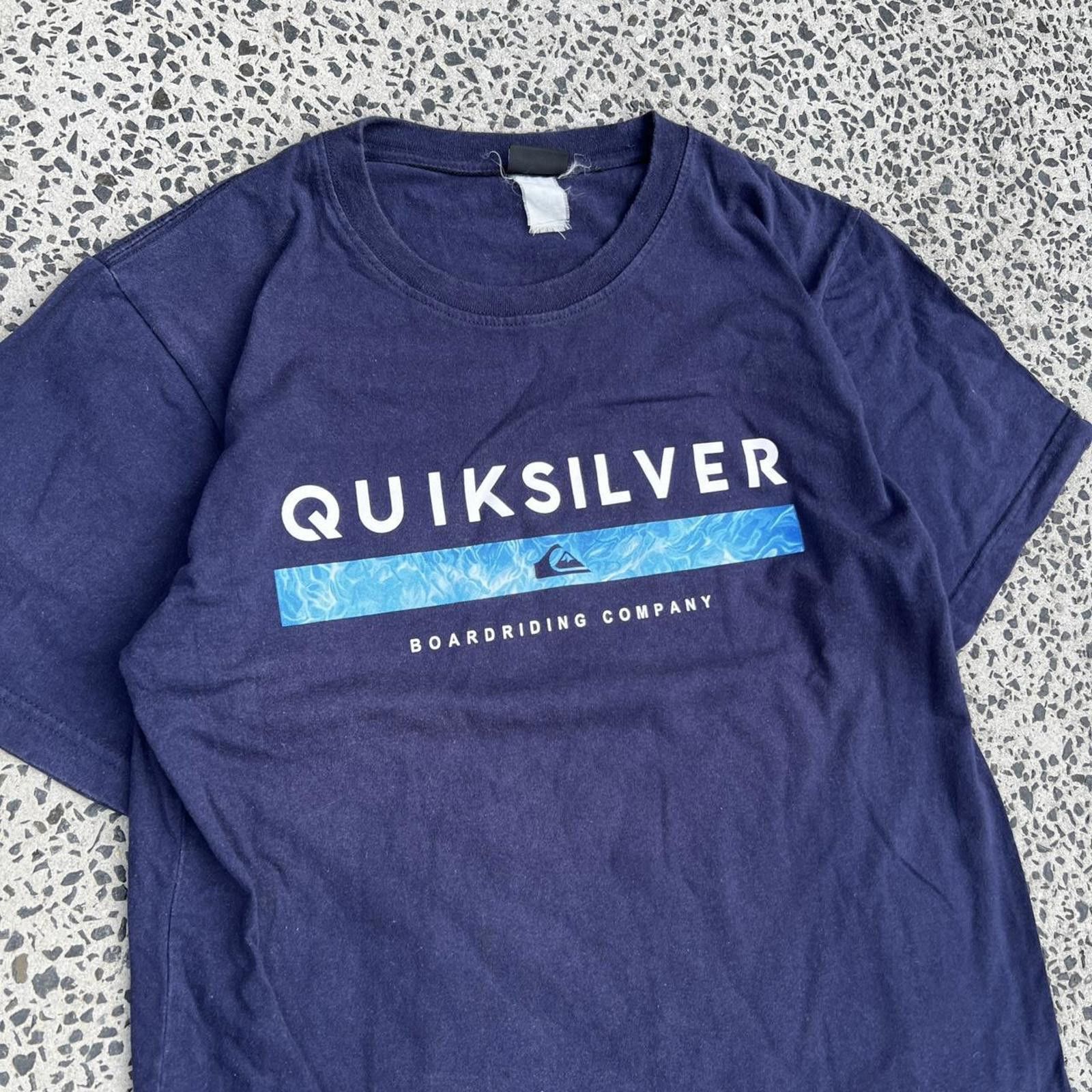 Quiksilver Quiksilver Men's Navy and Blue Tshirt Size US L / EU 52-54 / 3 - 2 Thumbnail
