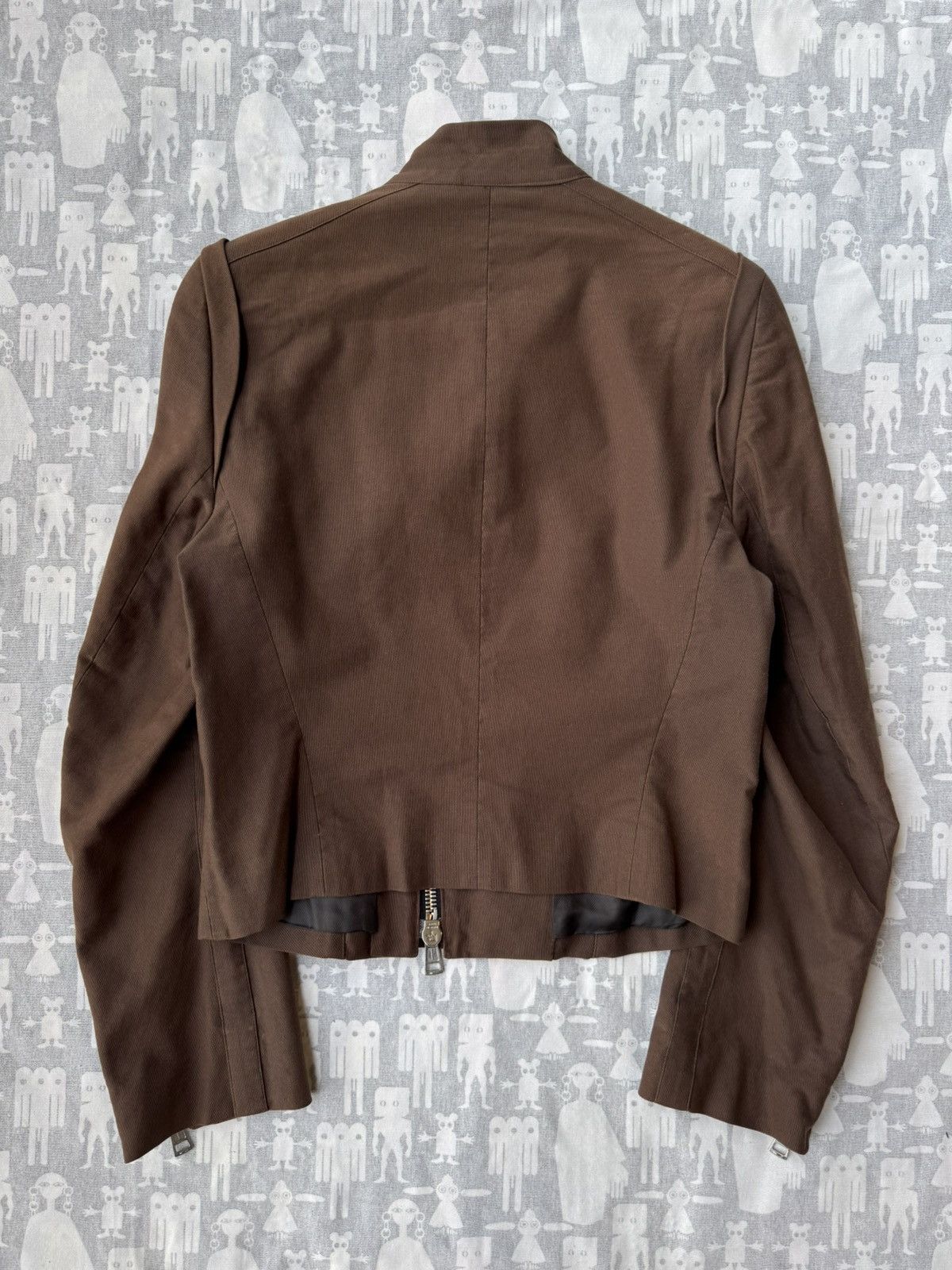 Ann Demeulemeester Ann Demeulemeester SS03 Biker Double Zippers Cotton Jacket Size XS / US 0-2 / IT 36-38 - 8 Thumbnail