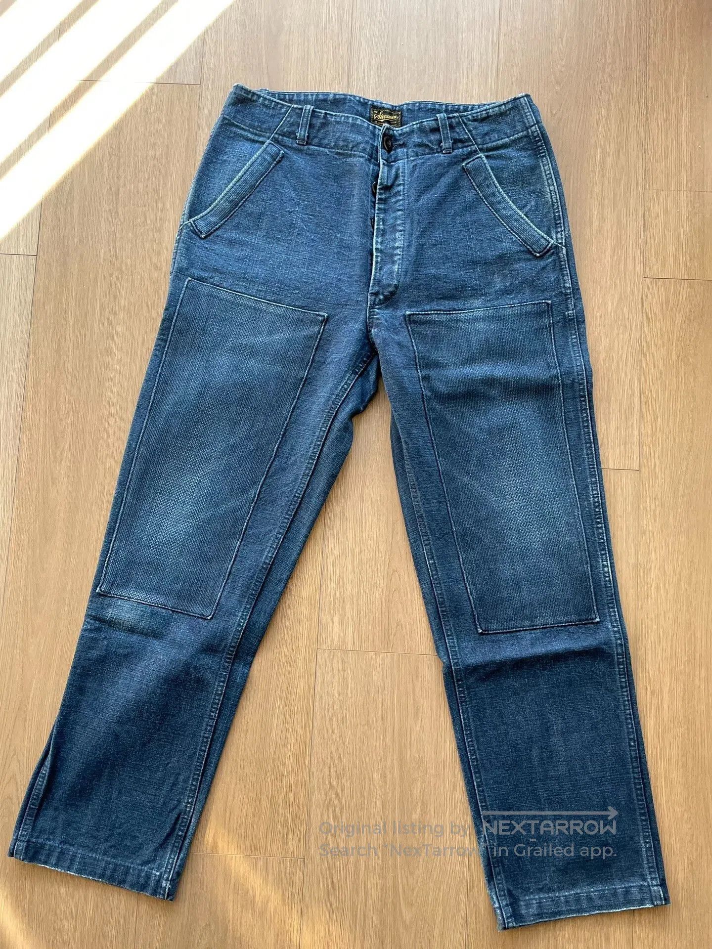 Stevenson Overall Co. Blue Dyed Vintage Work Pants. Size US 30 / EU 46 - 3 Thumbnail