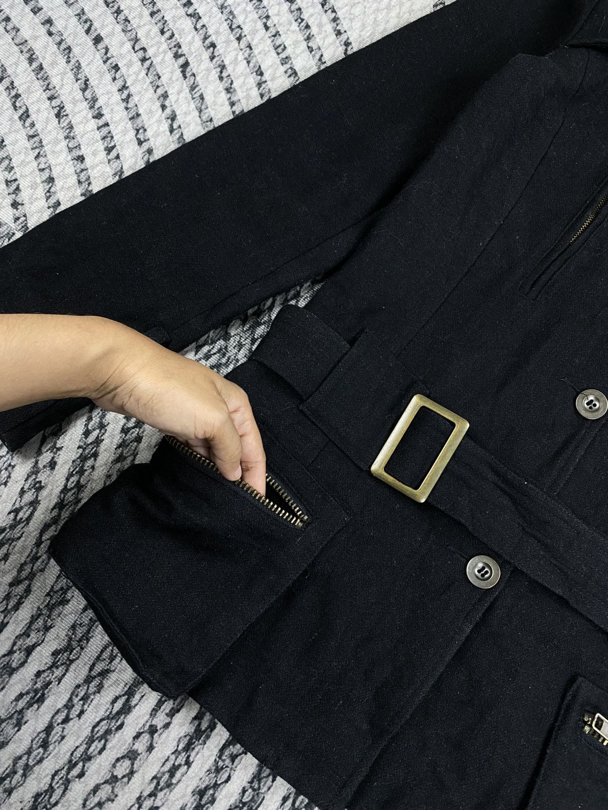 GOA GOA Military Style Wool Belted Jacket Size S / US 4 / IT 40 - 8 Thumbnail