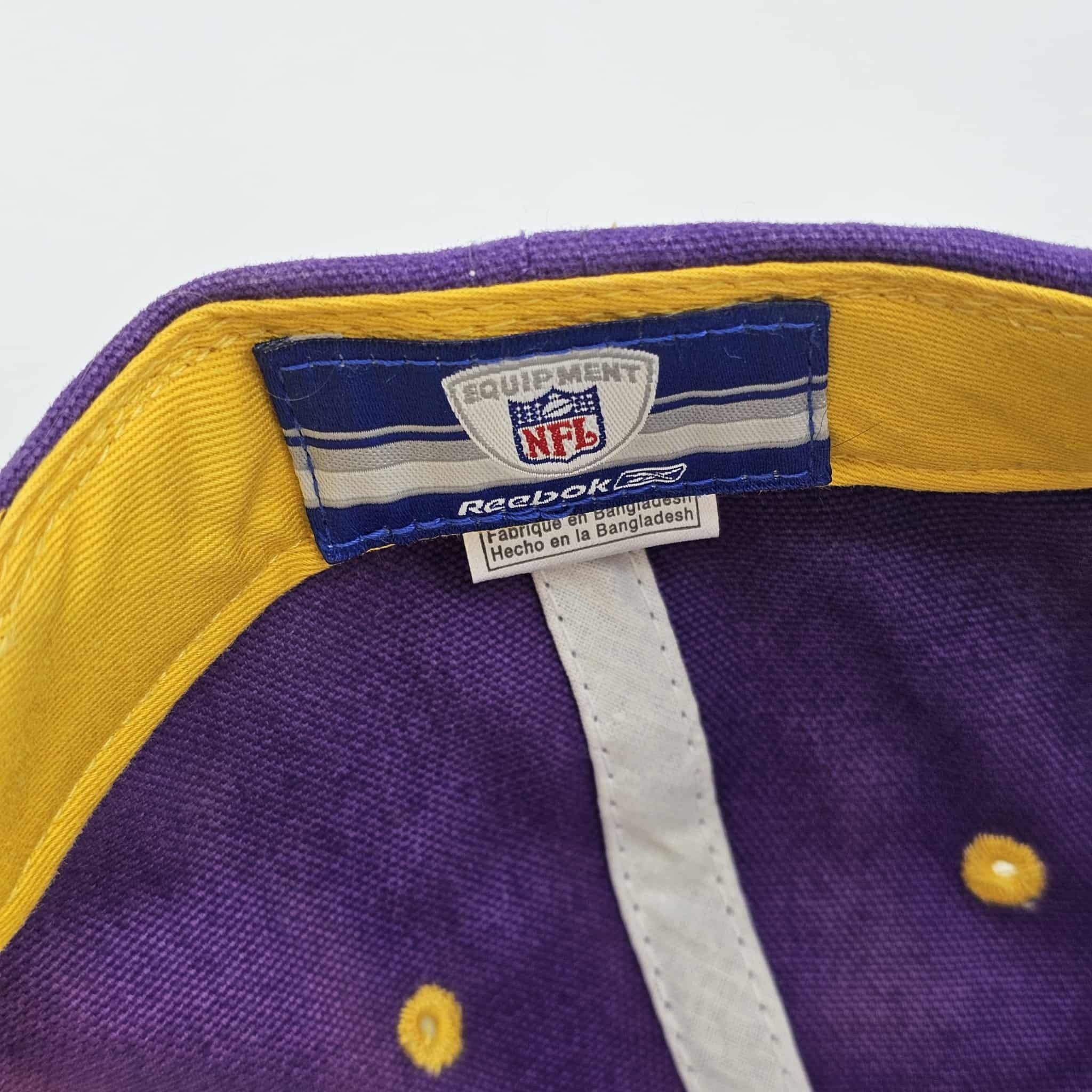 Vintage Minnesota Vikings Vintage Y2K Reebok Adjustable Hat Size ONE SIZE - 6 Thumbnail