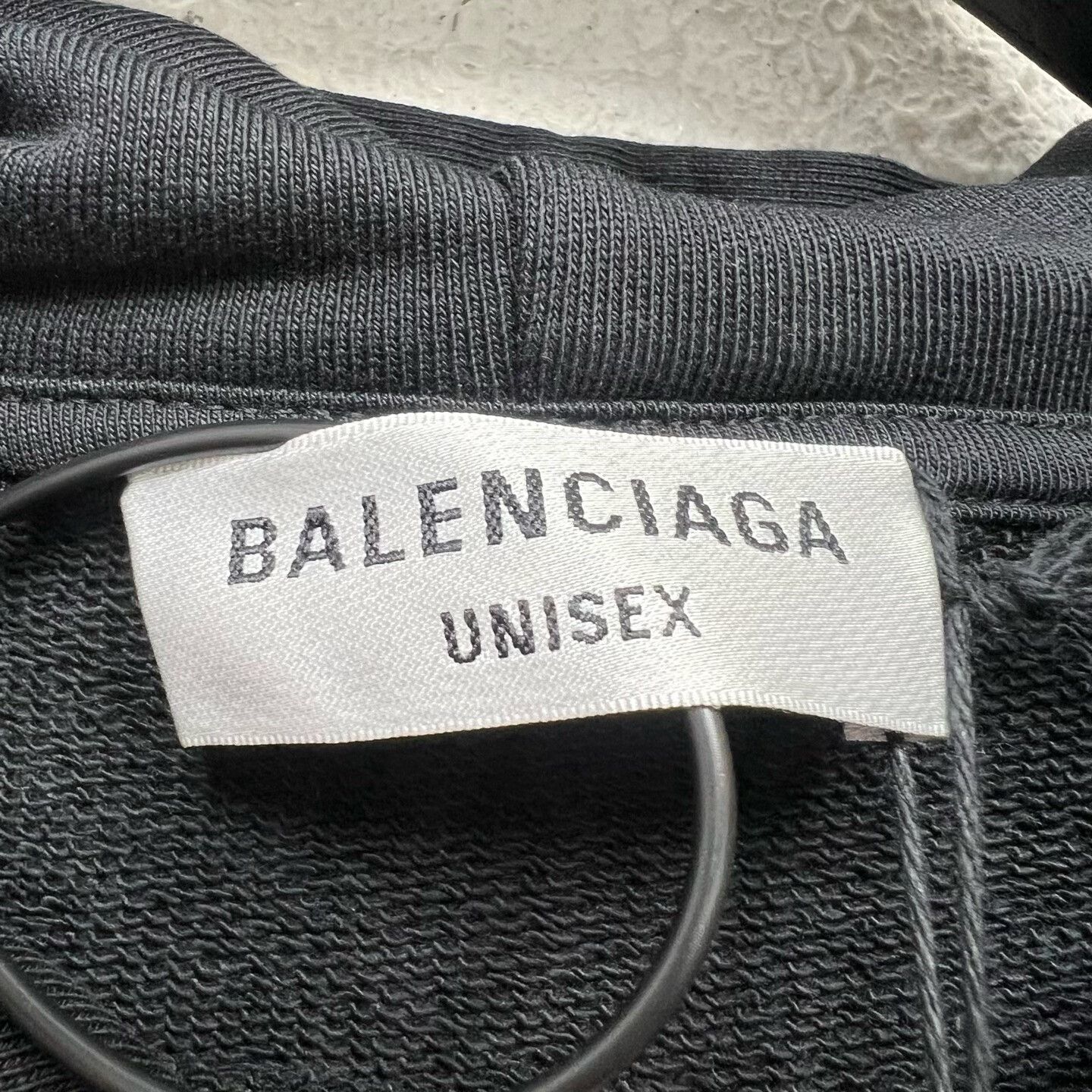 Balenciaga balenciaga black logo hoodie with rhinestones Size US S / EU 44-46 / 1 - 3 Thumbnail
