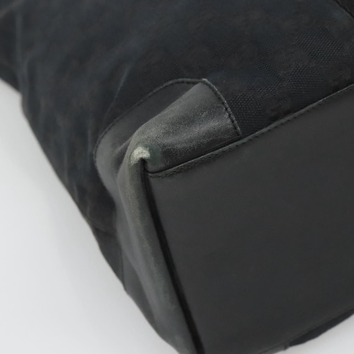 Gucci GUCCI GG Canvas Sherry Line Hand Bag Black Silver 002 002 Size ONE SIZE - 11 Thumbnail