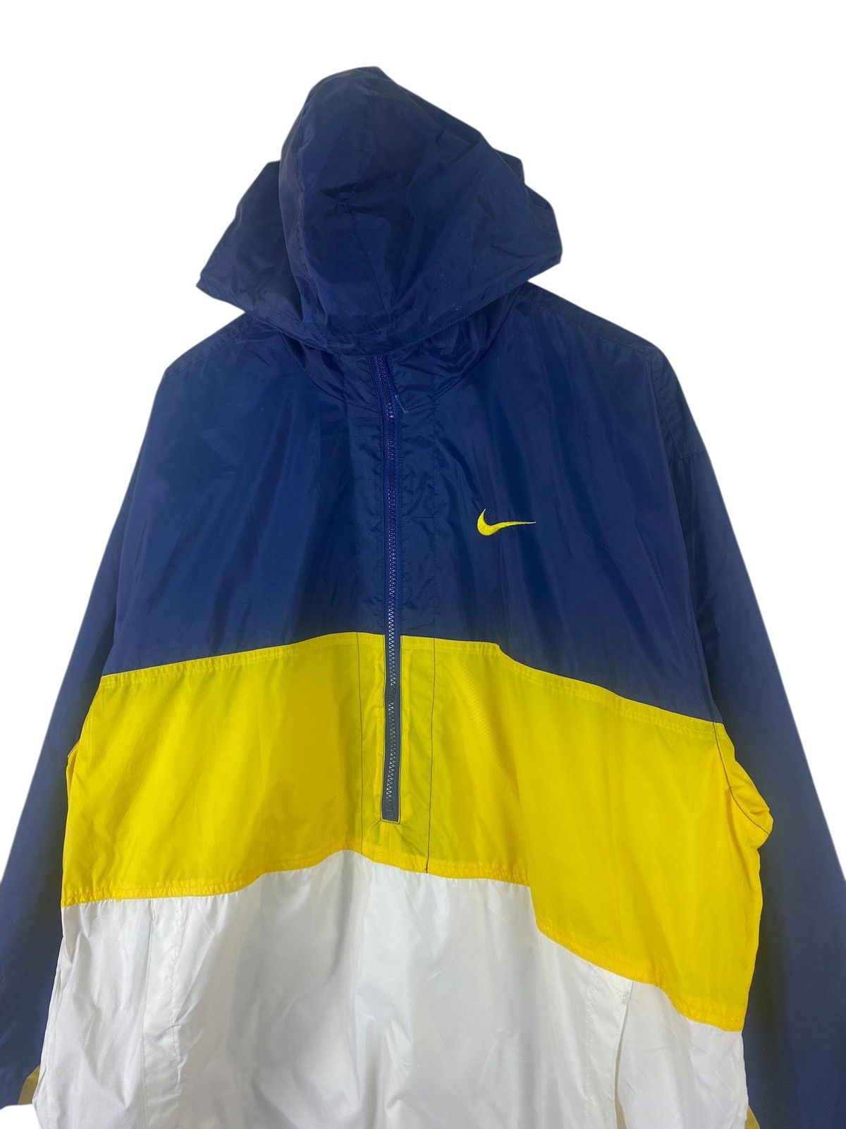 Nike × Vintage Vintage 90s Nike Small Swoosh Windbreaker Hoodie Size US M / EU 48-50 / 2 - 5 Thumbnail
