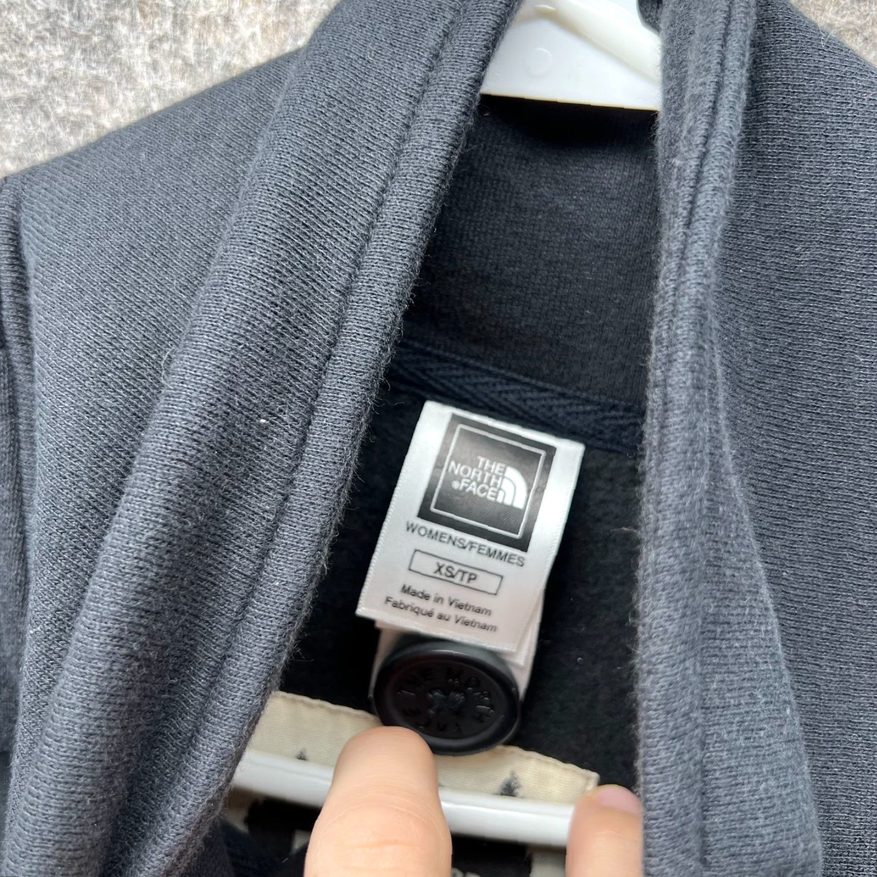 The North Face VINTAGE? The North Face Jacket Womens XS Black Peacoat Double Breasted Fleece Coat Size XS / US 0-2 / IT 36-38 - 3 Thumbnail