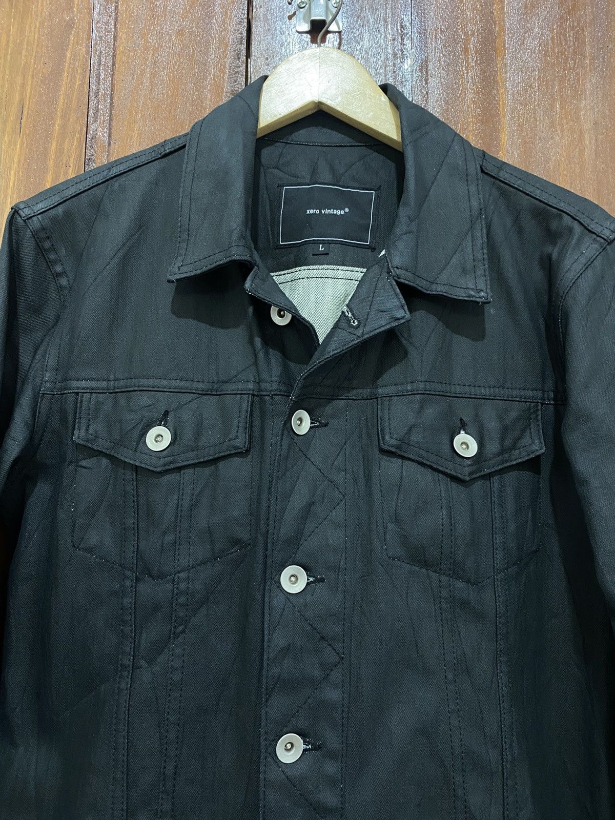 Hedi Slimane Zero Vintage Trucker Waxed Denim Like Hedi Slimane Size US L / EU 52-54 / 3 - 3 Thumbnail