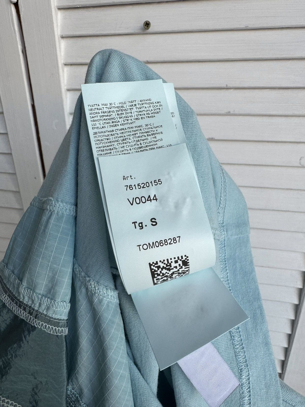Stone Island Stone Island Nylon Metal Compass Big Logo Aqua Tee Shirt Size US S / EU 44-46 / 1 - 18 Thumbnail